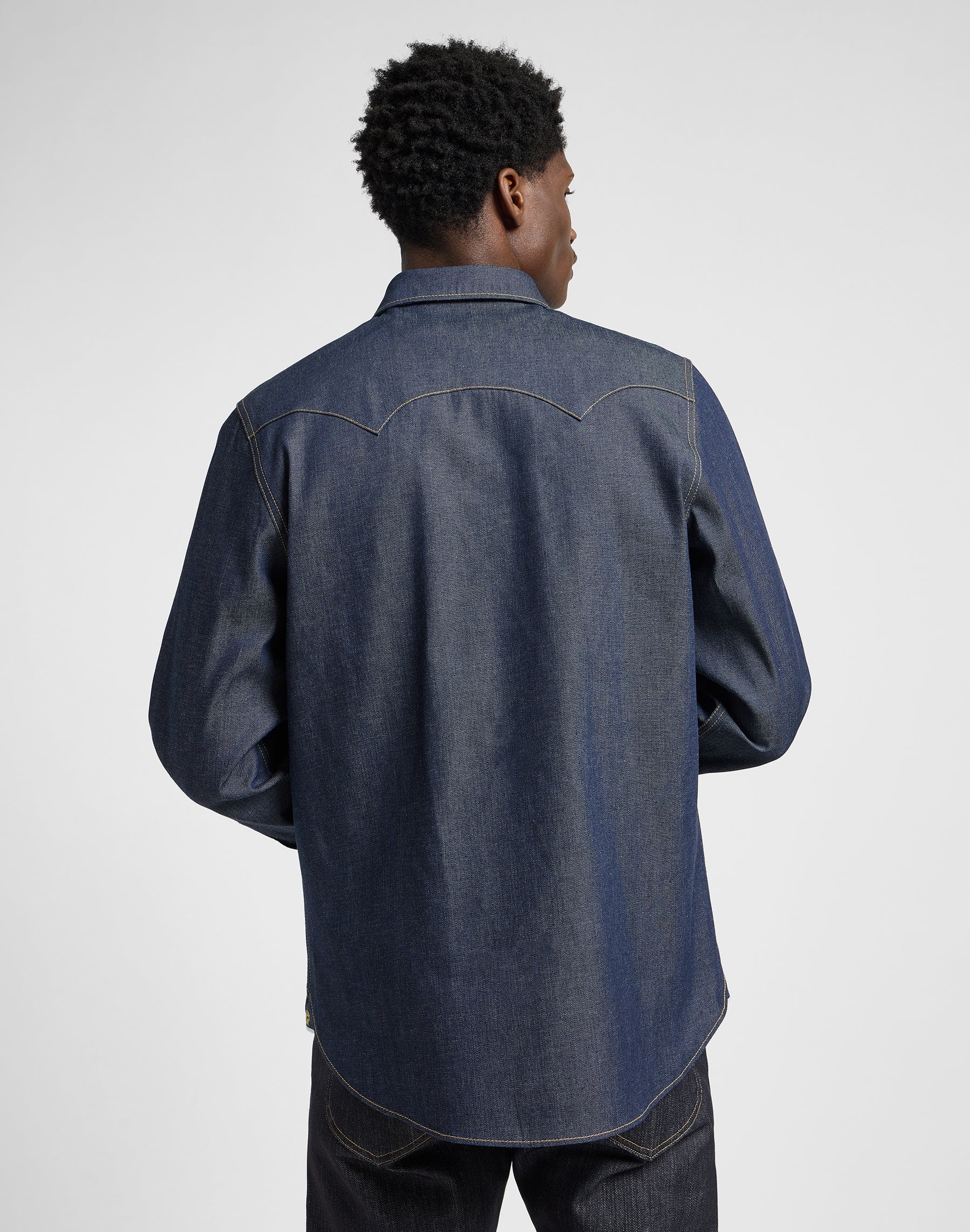 101 50S Western Shirt in Dry Blue Shirts Lee
