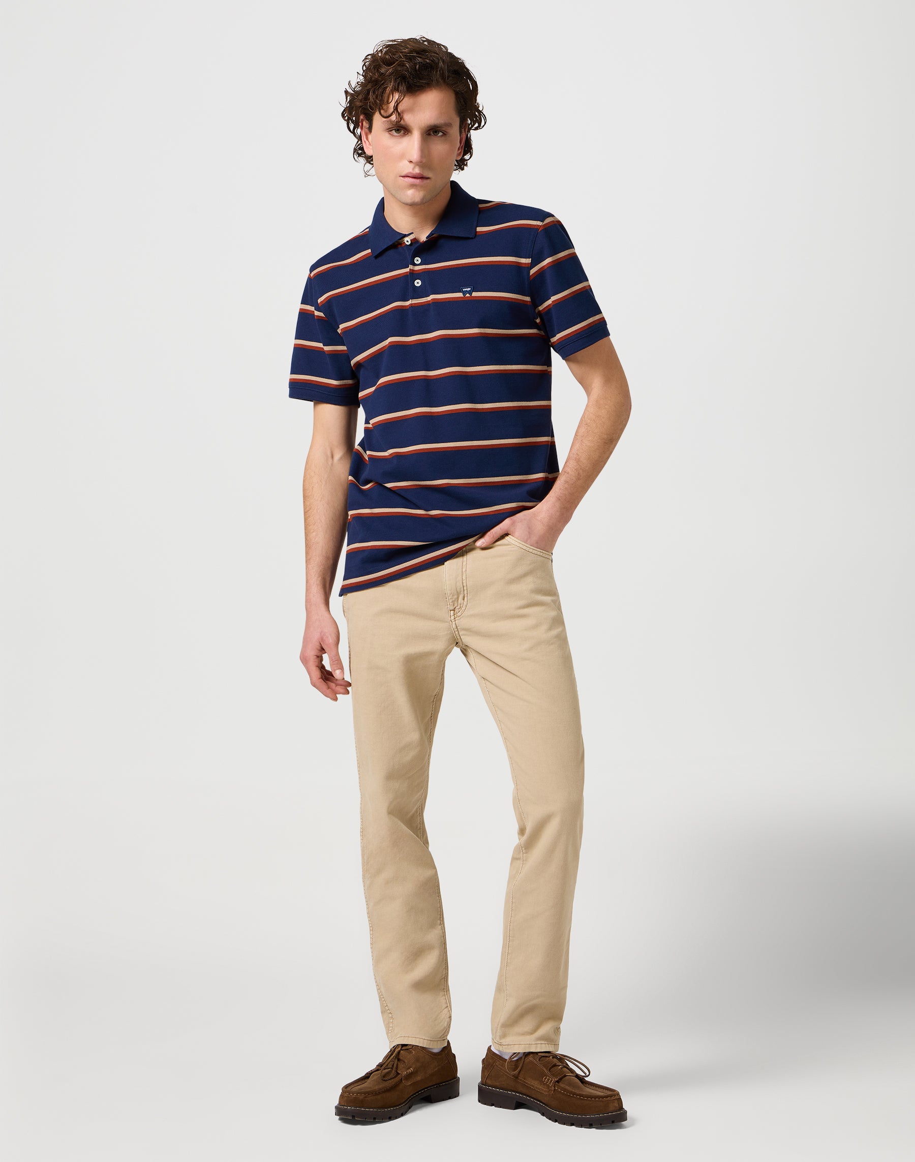 Larston in Timberwolf pants Wrangler