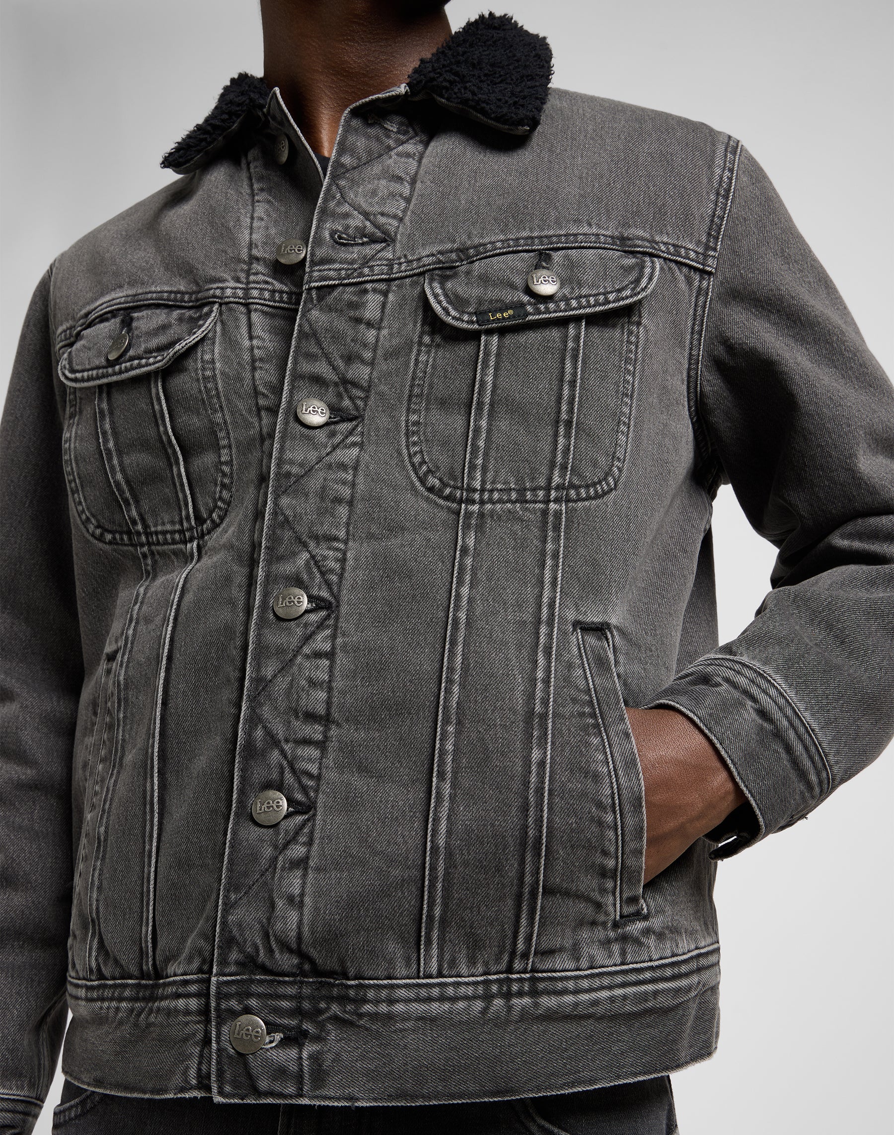 Sherpa Jacket in Deep Obsidian Jackets Lee