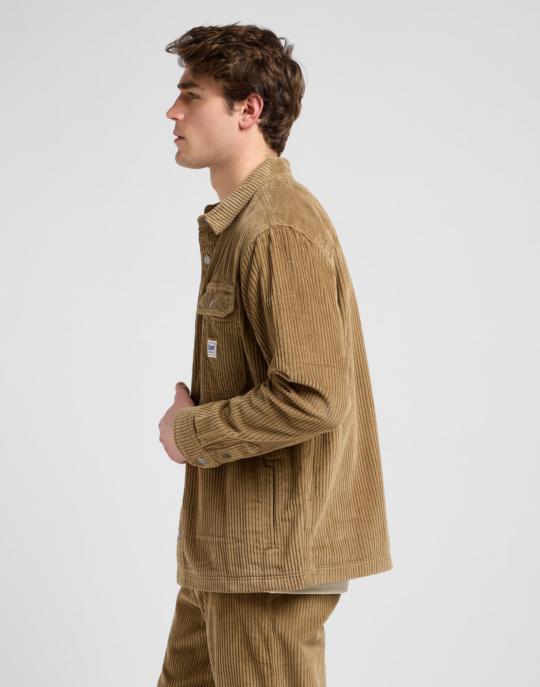 Workwear Overshirt in Dark Khaki Shirts Lee