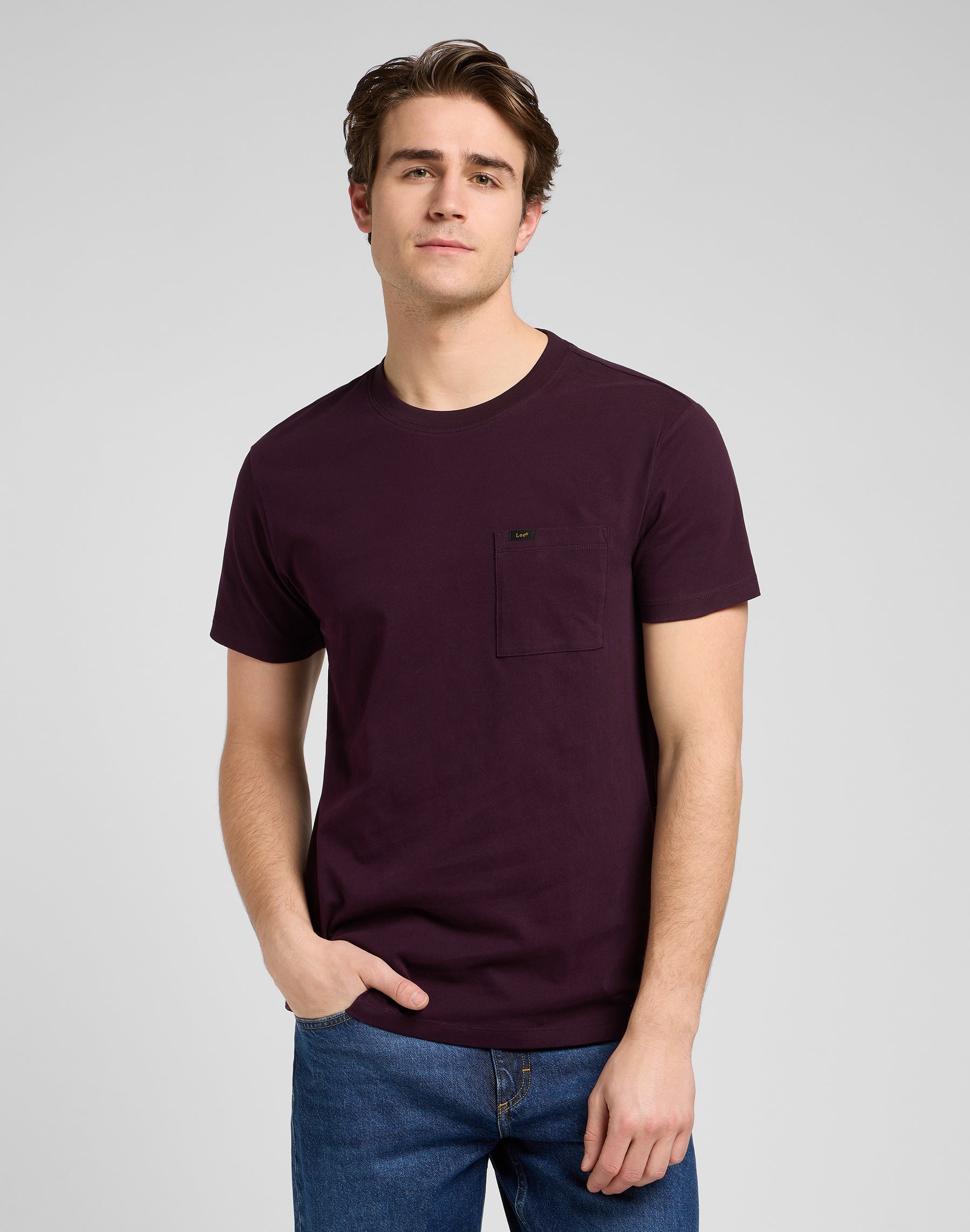 Ultimate Pocket Tee in Deep Wine T-Shirts Lee