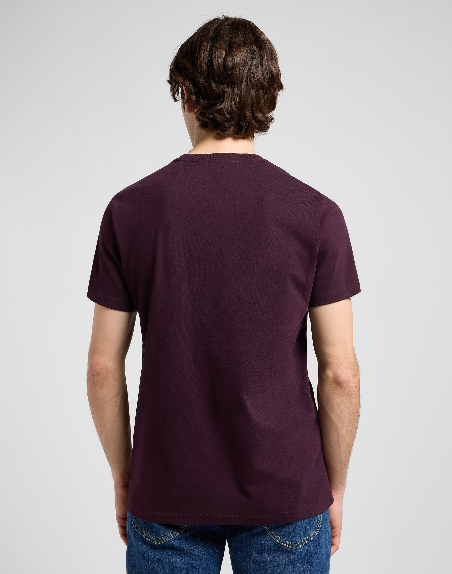 Medium Wobbly Lee Tee in Deep Wine T-Shirts Lee