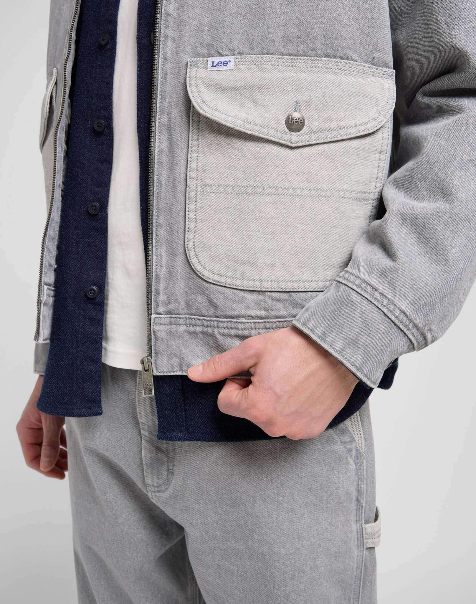 91U Utility Jacket in Gemini Grey Jackets Lee