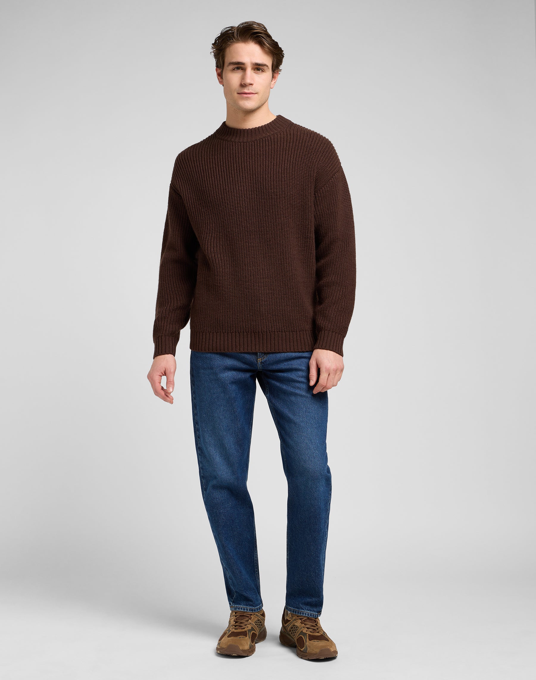 Chunky crew neck in Arabica sweater Lee