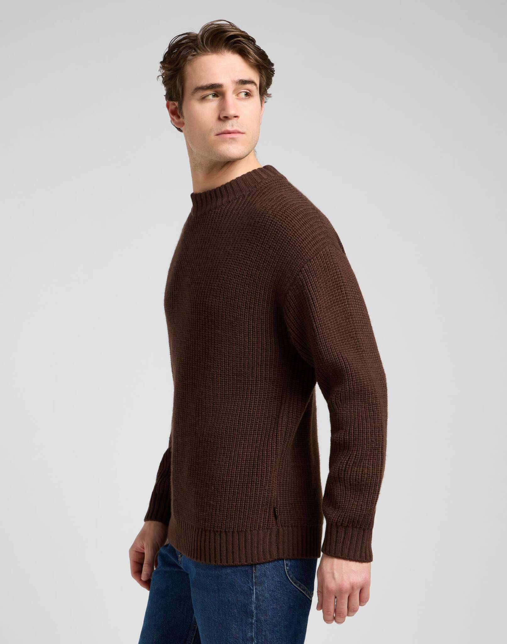 Chunky crew neck in Arabica sweater Lee