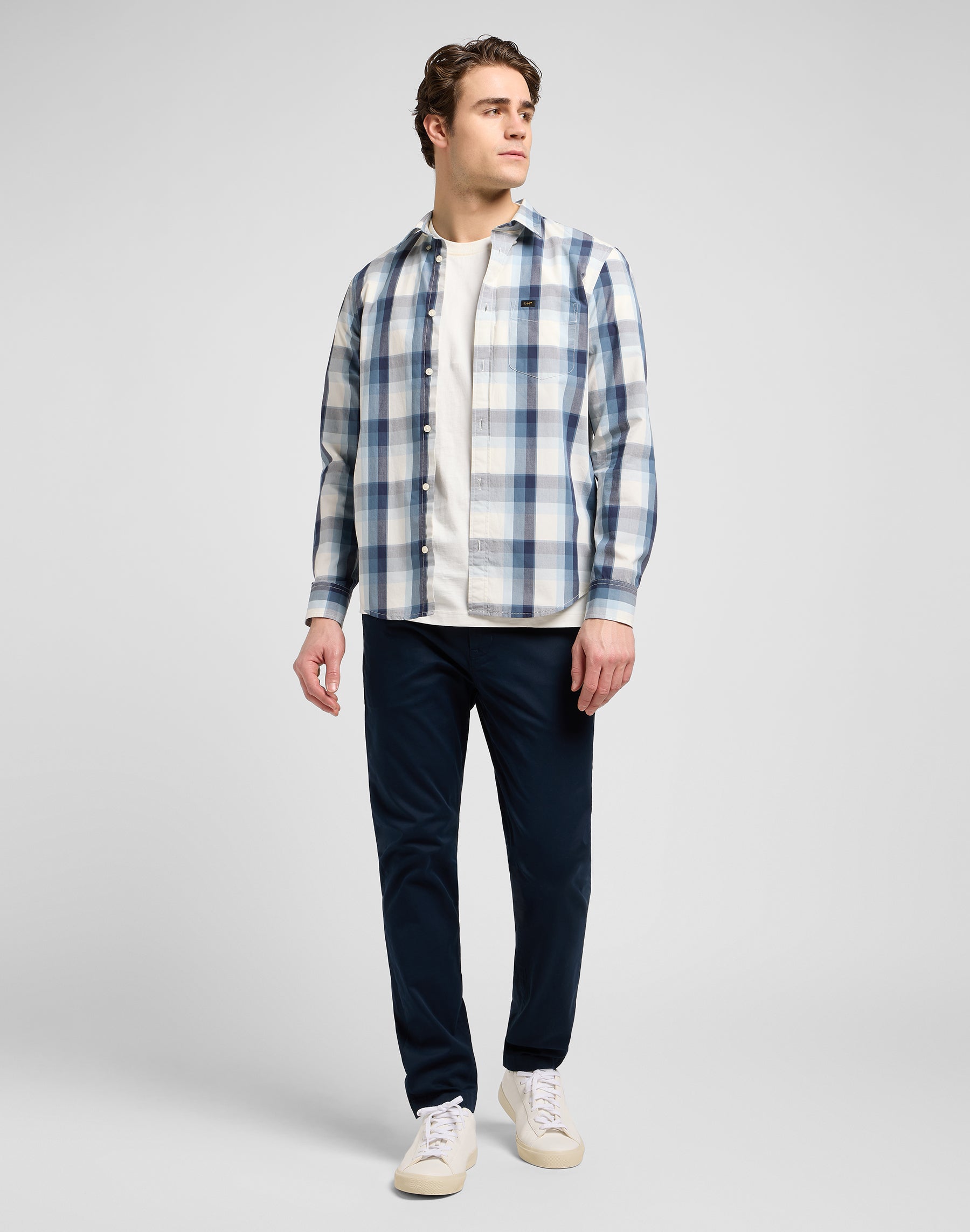 Lee Button Down in Vintage Blue Ombre Shirts Lee