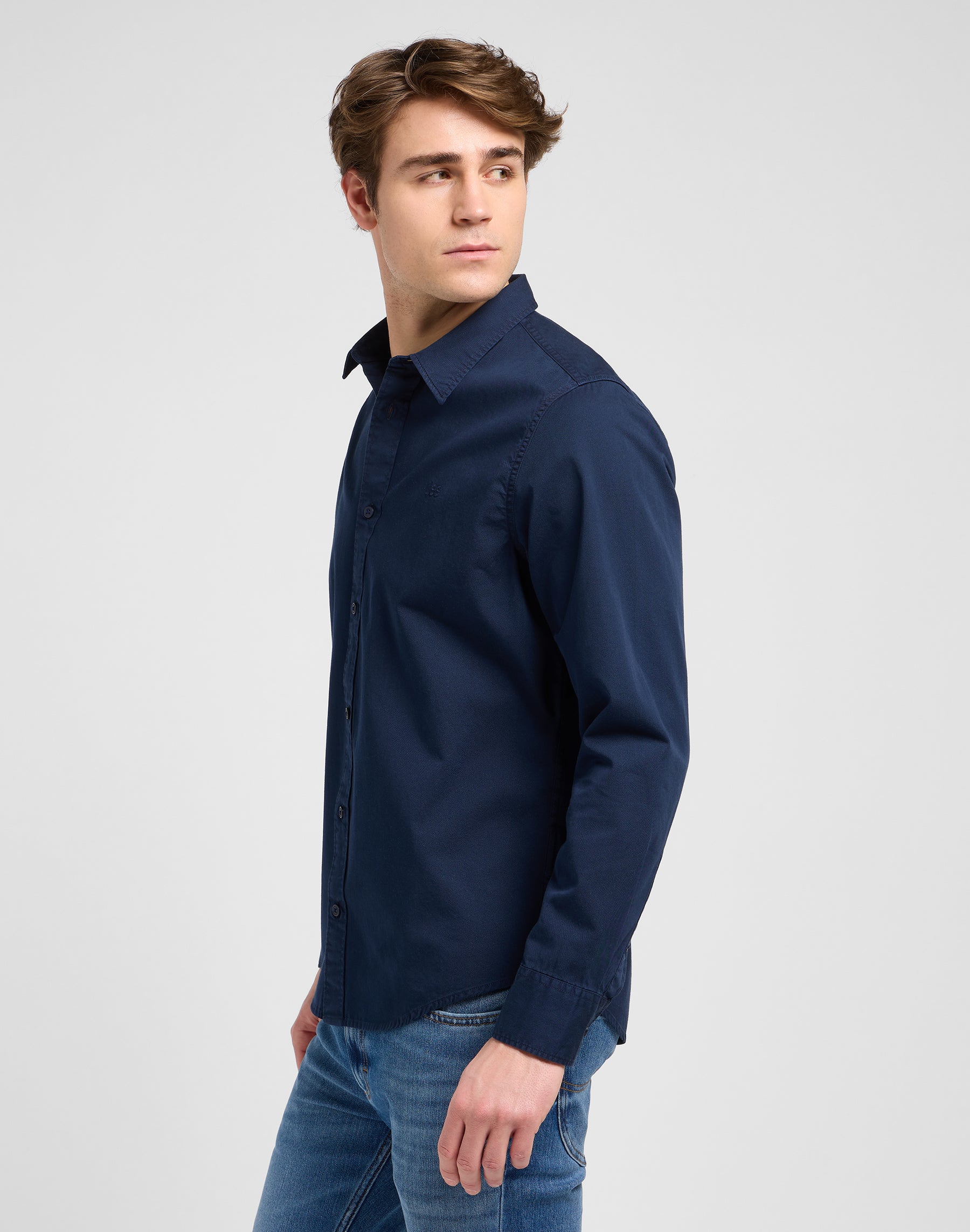 Patch Shirt in Rivet Navy Shirts Lee