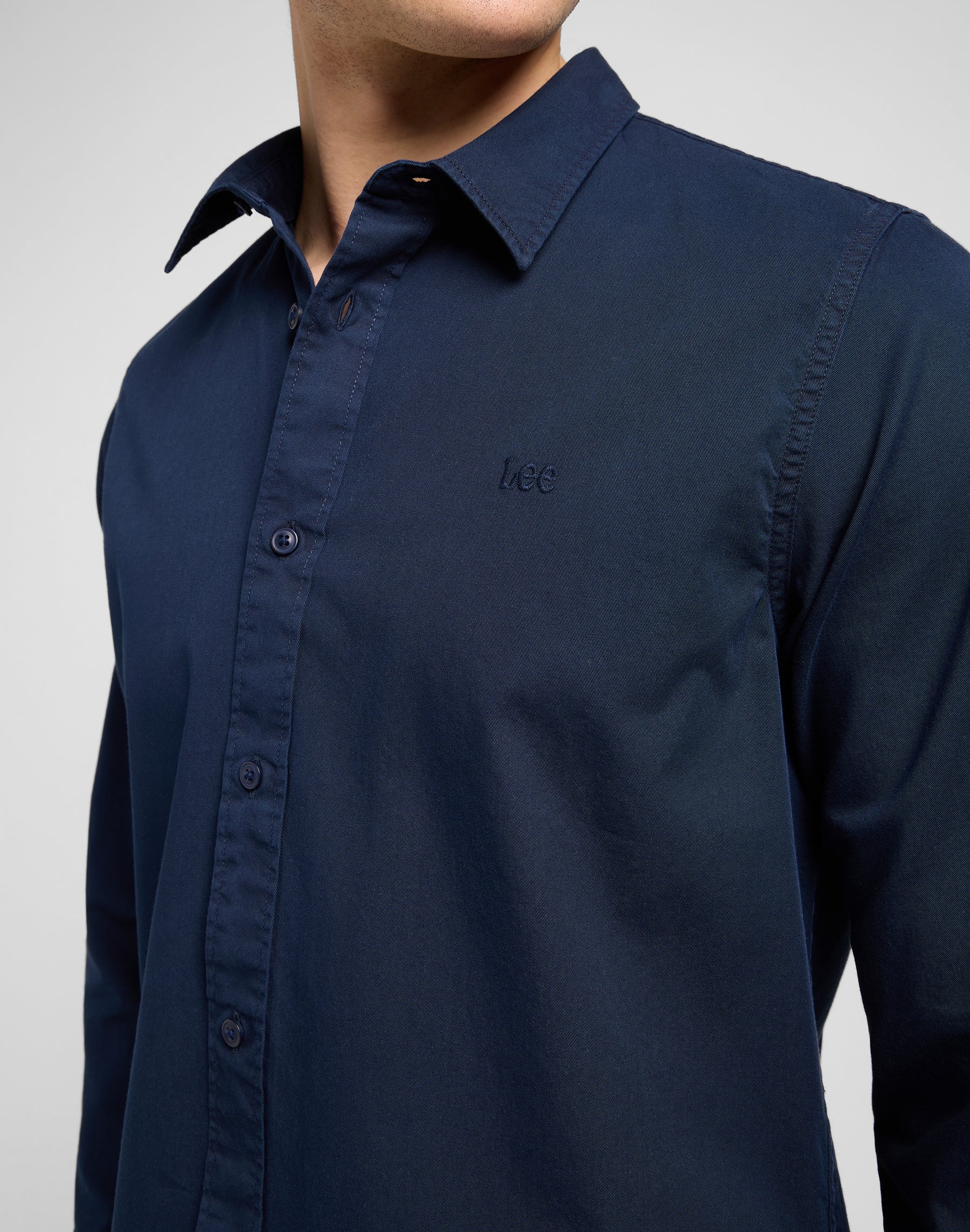Patch Shirt in Rivet Navy Shirts Lee