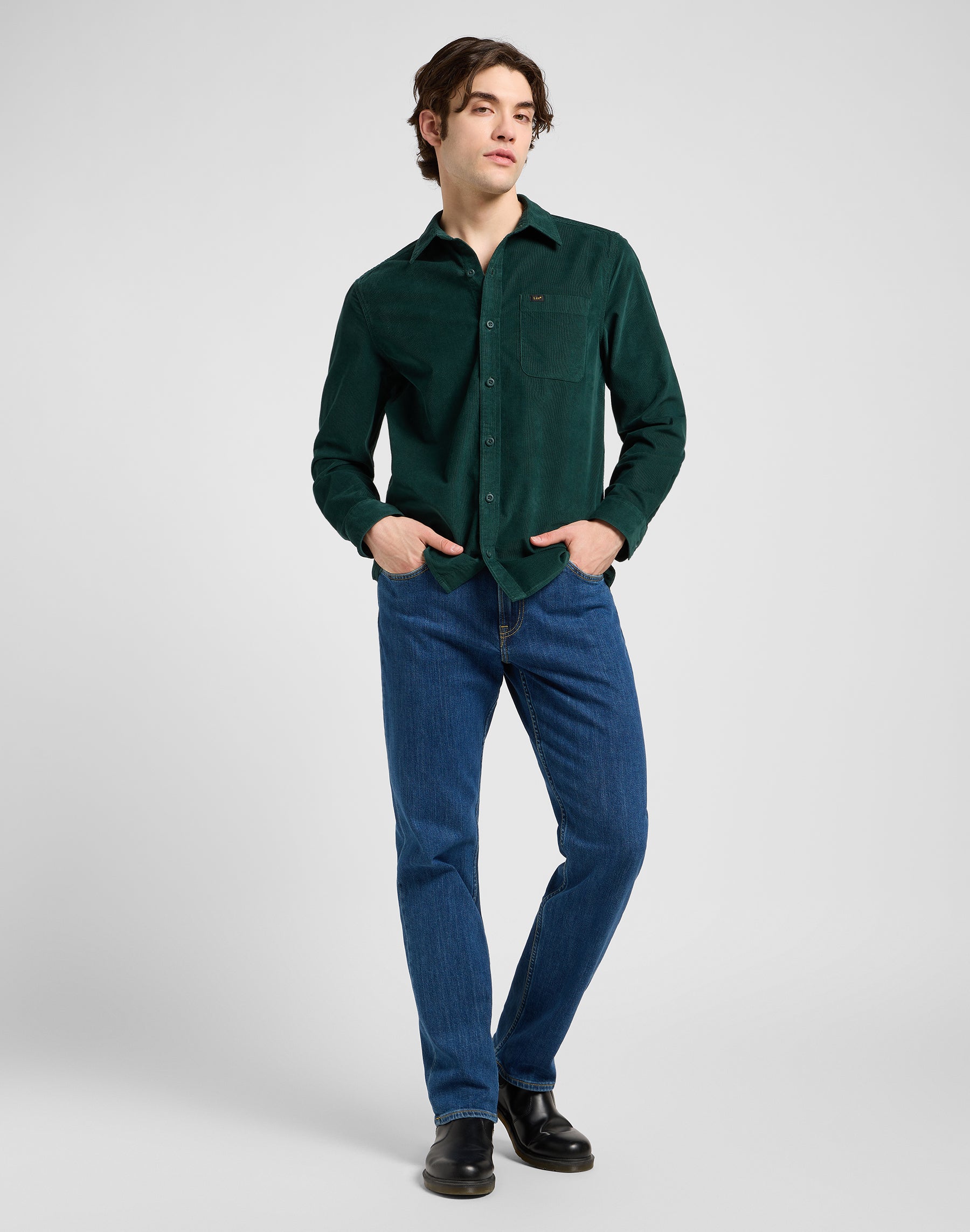 Leesure Shirt in Jade Forest Shirts Lee