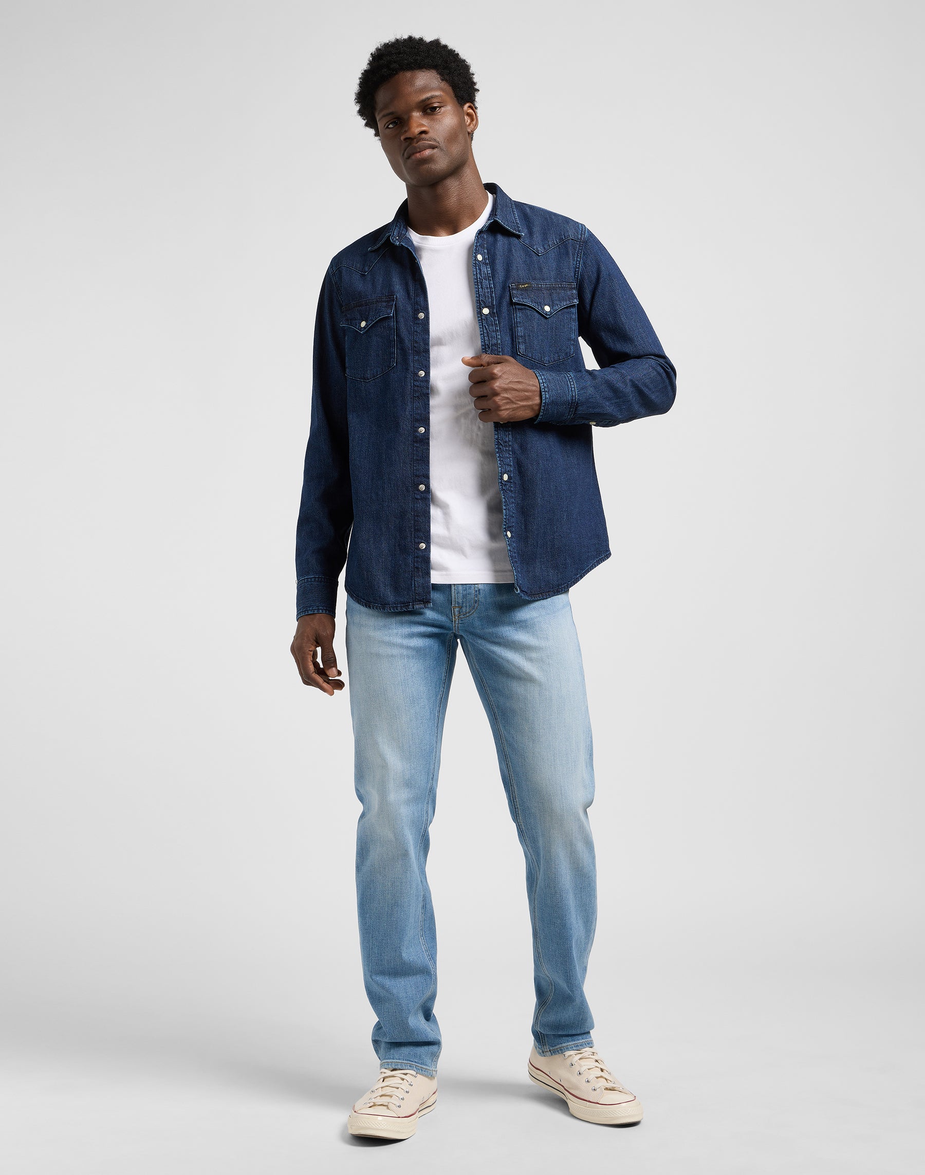 Regular Western Shirt in Rinse Shirts Lee