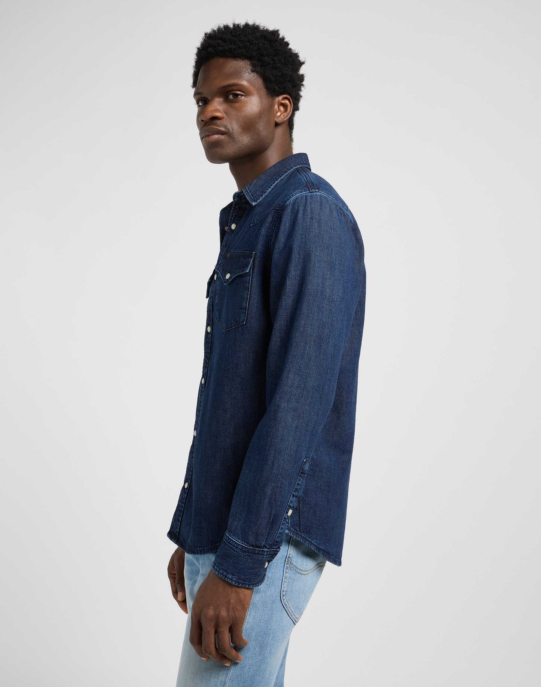 Regular Western Shirt in Rinse Shirts Lee