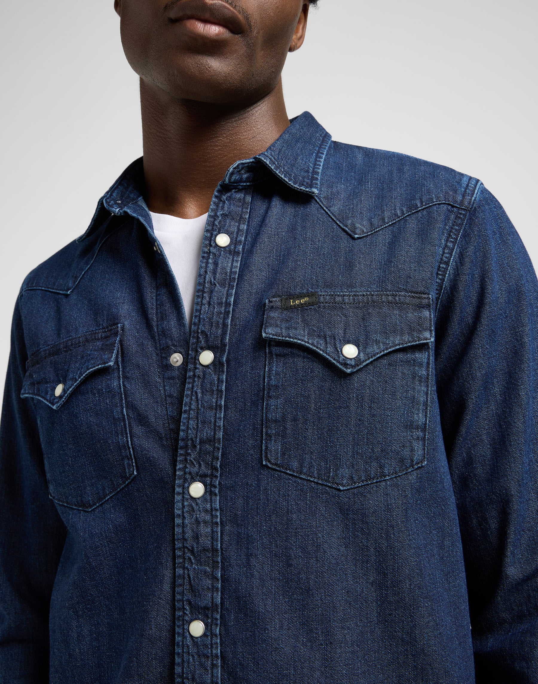Regular Western Shirt in Rinse Shirts Lee