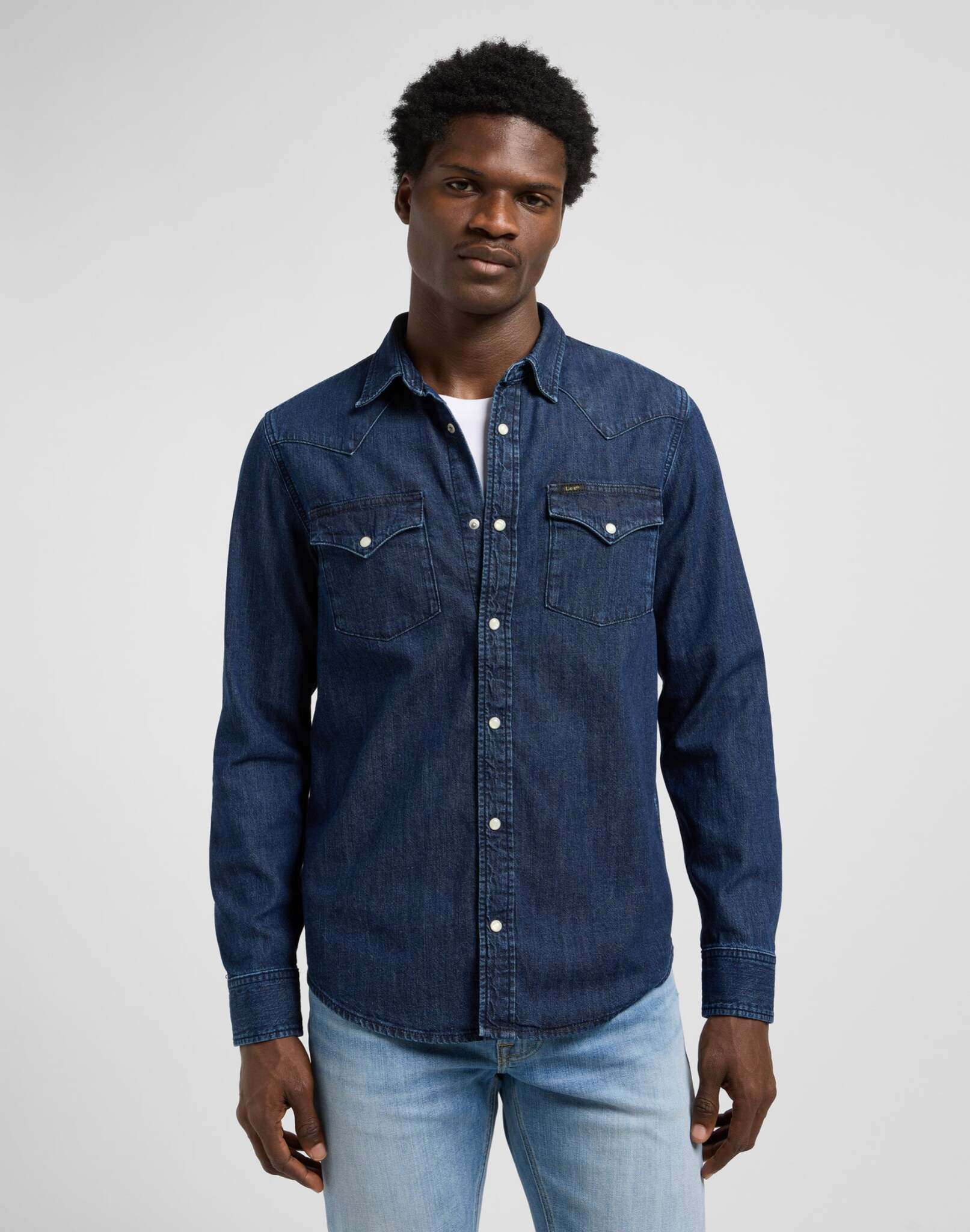 Regular Western Shirt in Rinse Shirts Lee