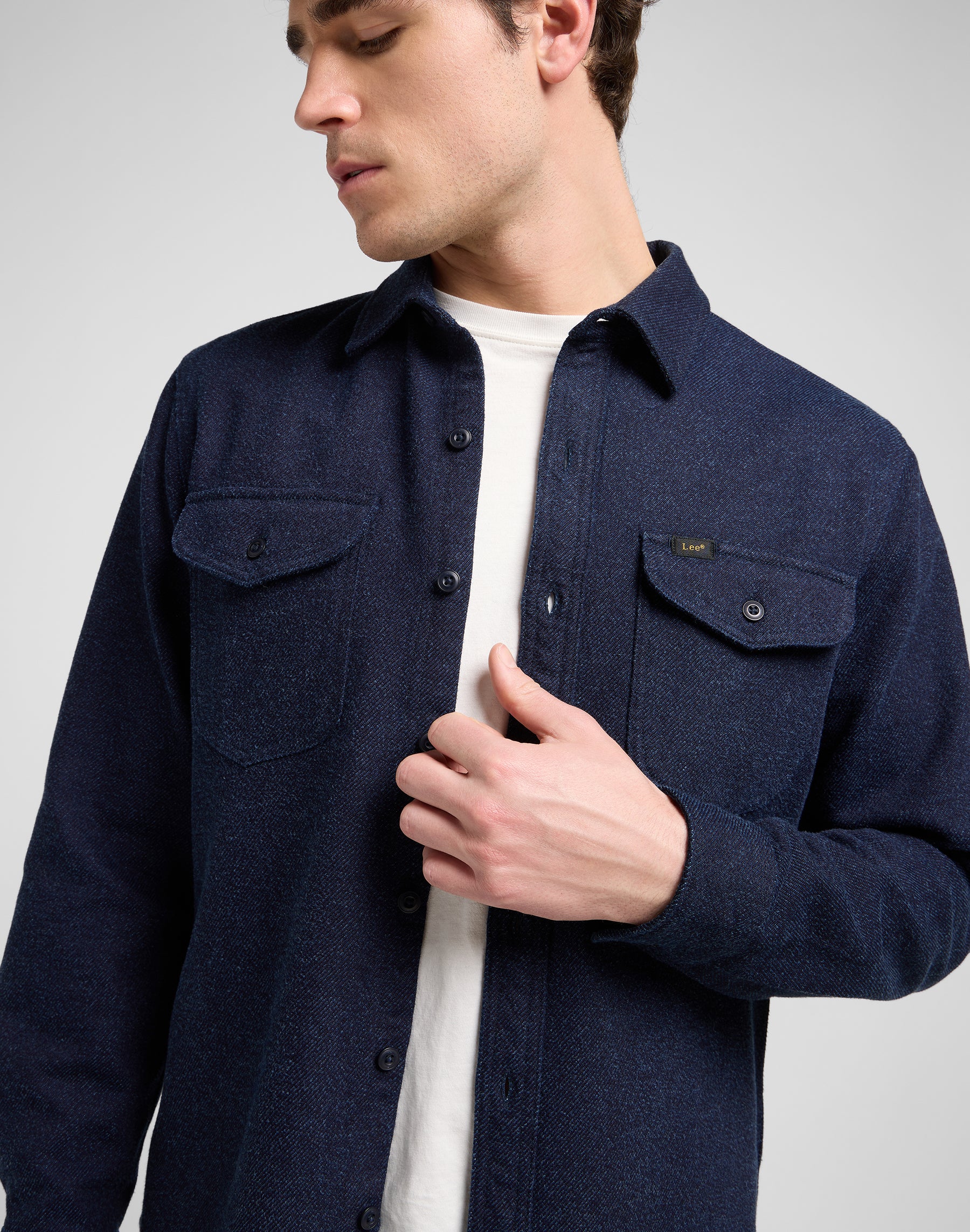 Workwear Shirt in Indigo Jaspe Shirts Lee
