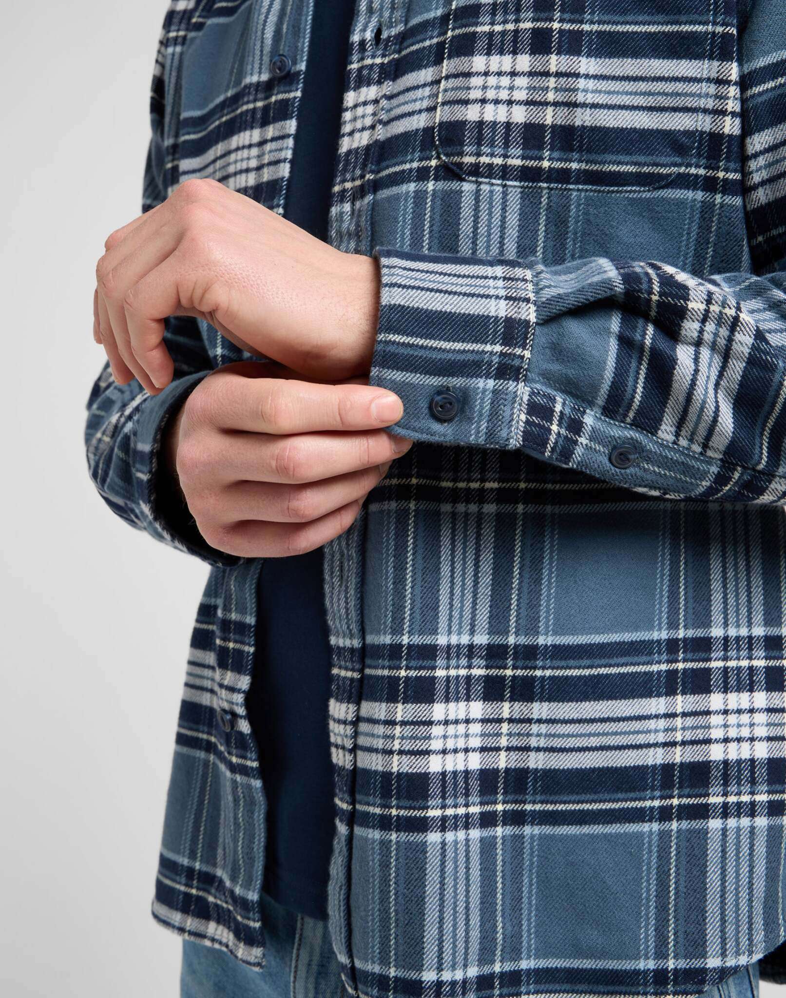 Mercantile Shirt in Vintage Blue Plaid