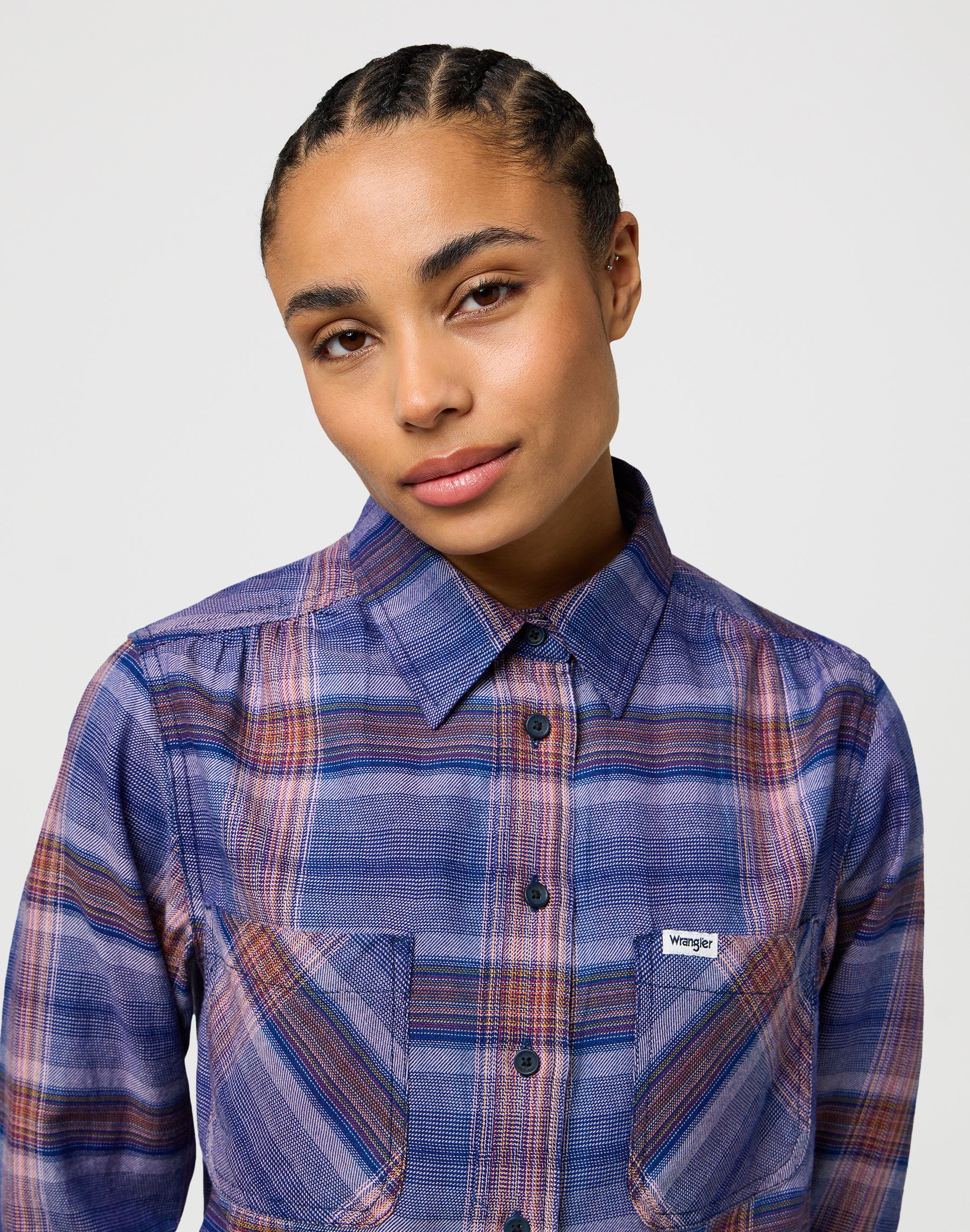 Femme Western Shirt in Earth Red Shirts Wrangler