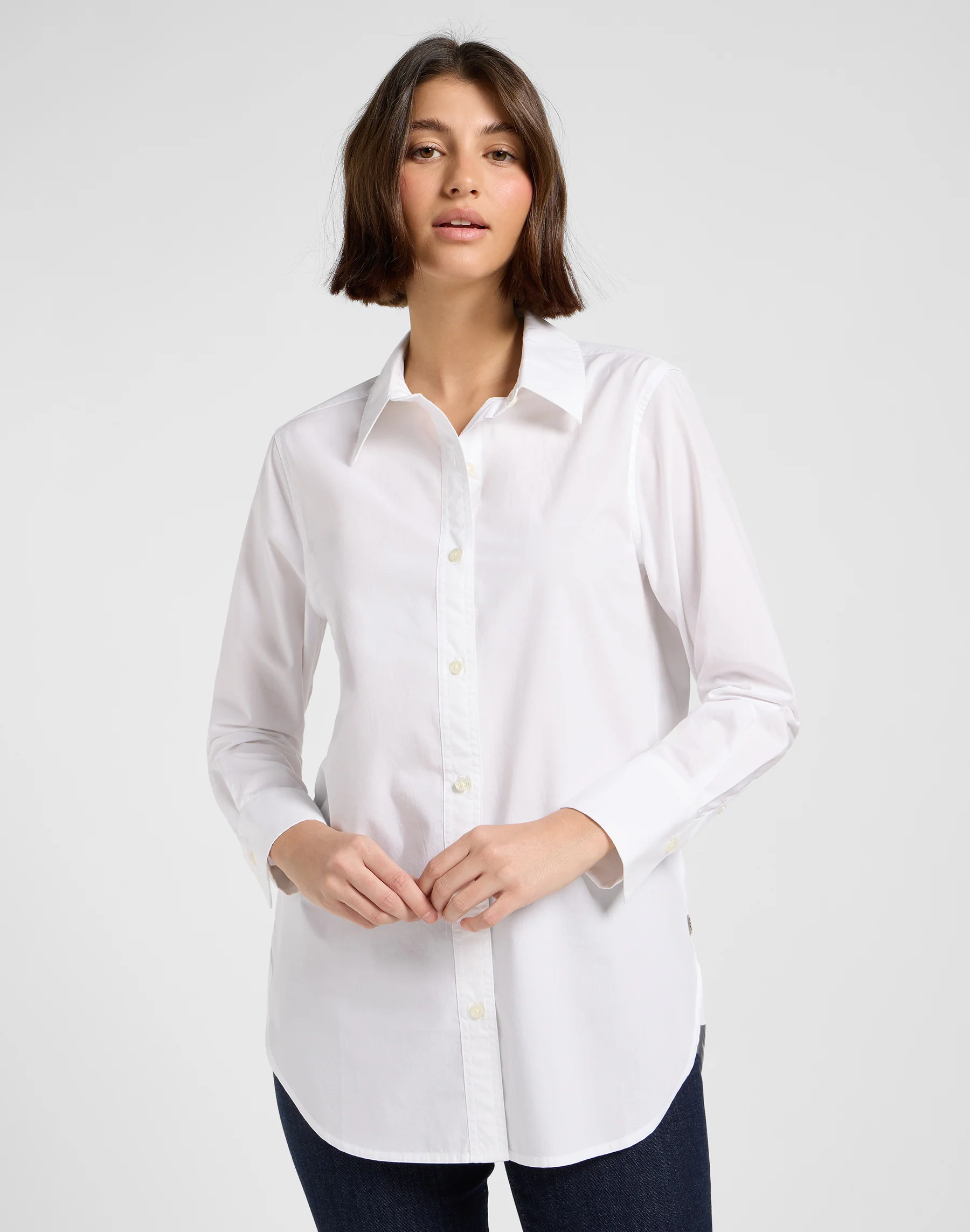 Classic Shirt in Bright White Shirts Lee