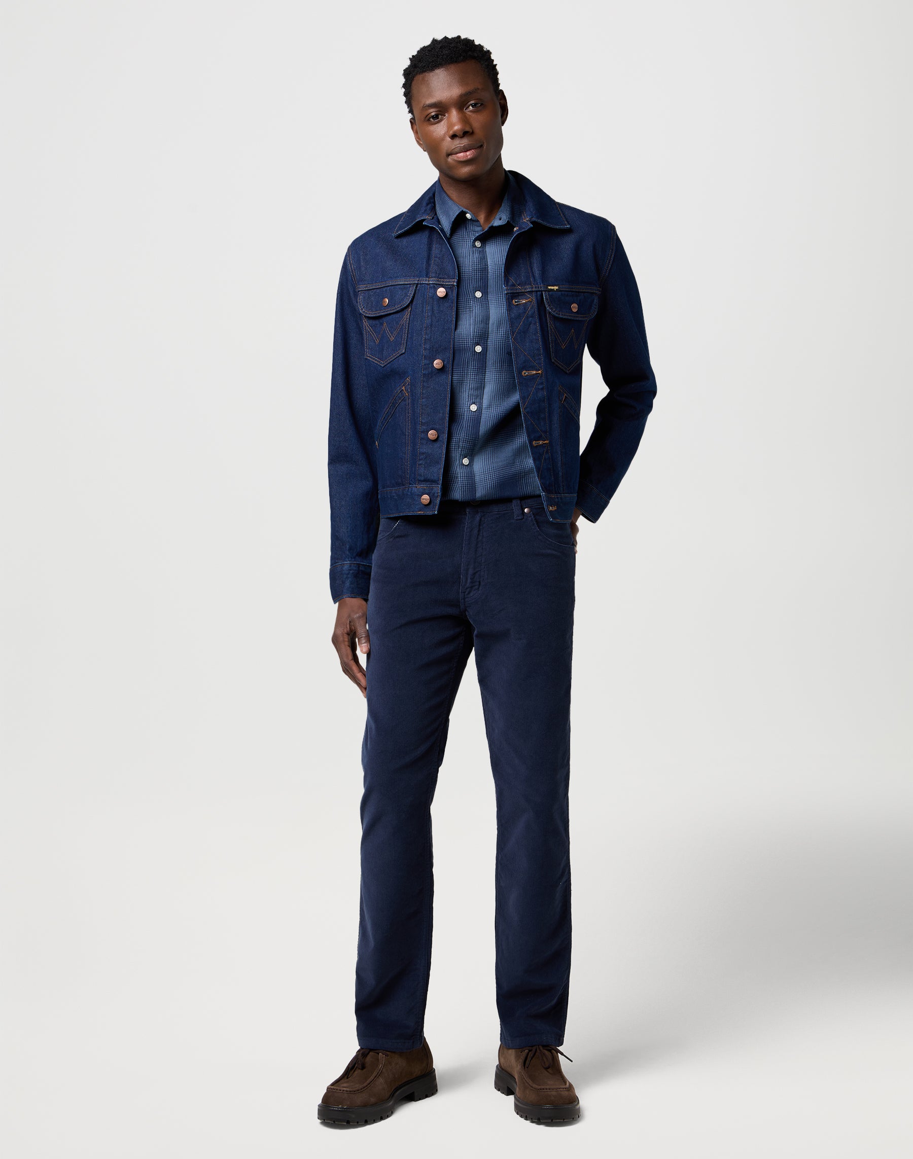 Greensboro in Mood Indigo Wrangler pants