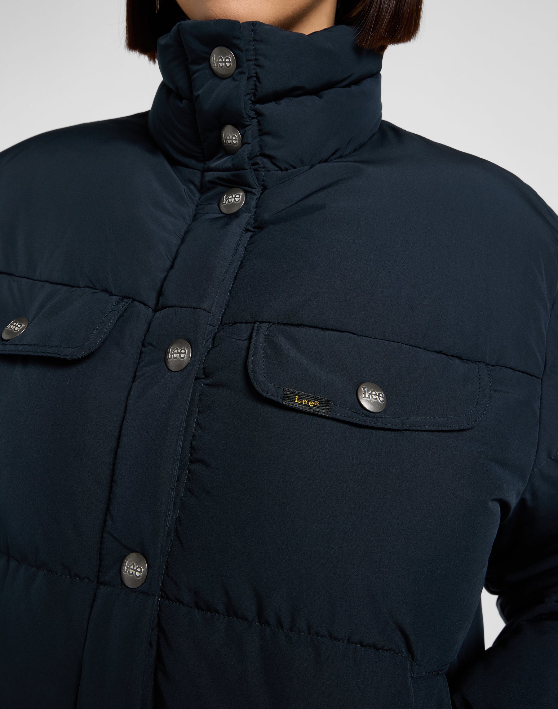 Rider Puffer Jacket in Black Jackets Lee