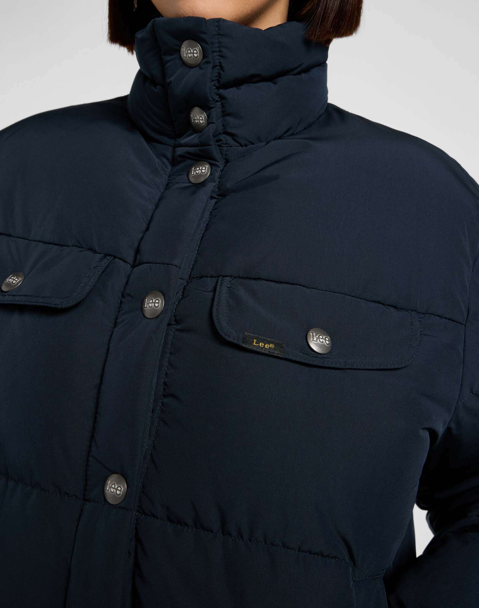 Rider Puffer Jacket in Black Jackets Lee