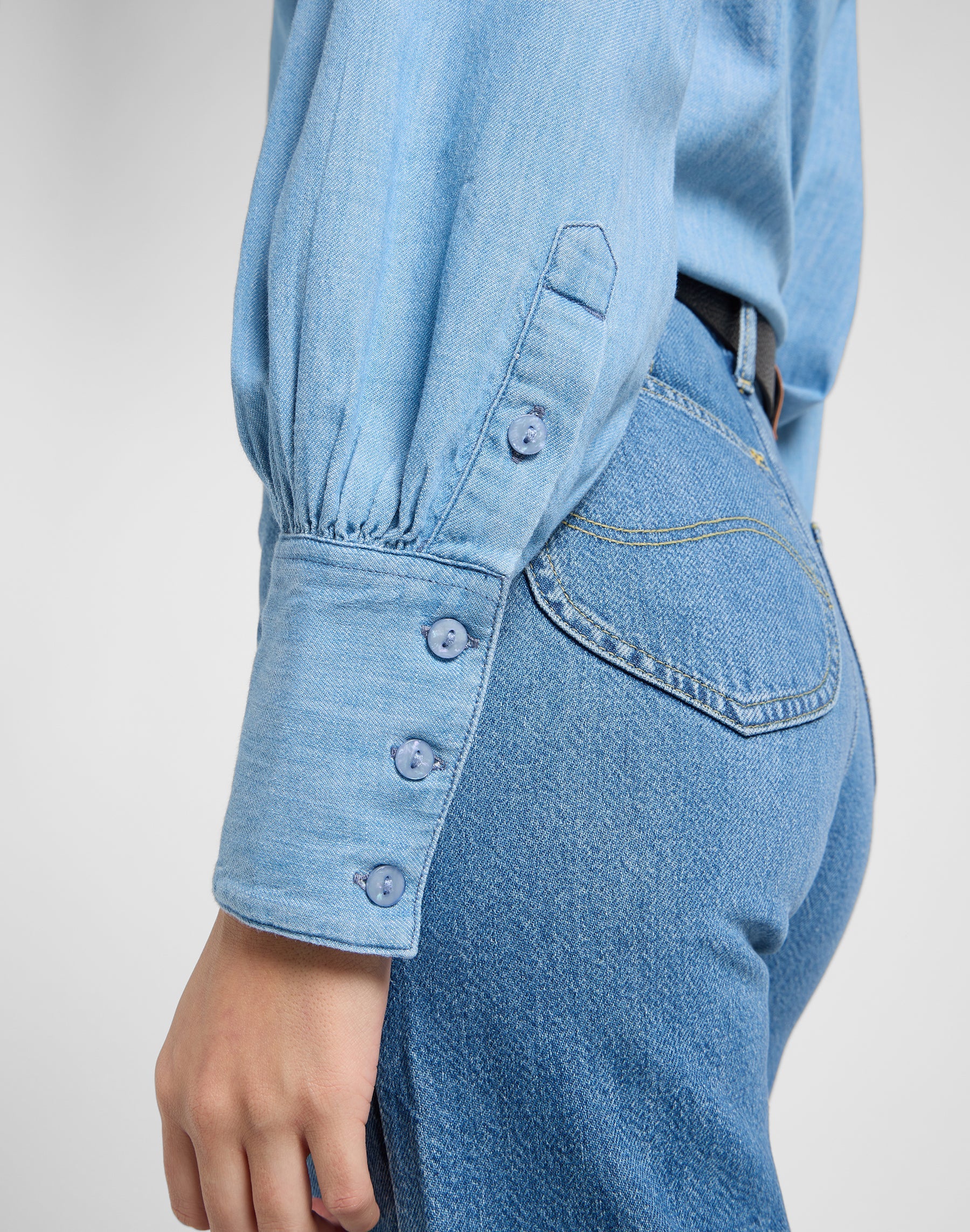 Balloon Sleeve Shirt in Never Ages Shirts Lee