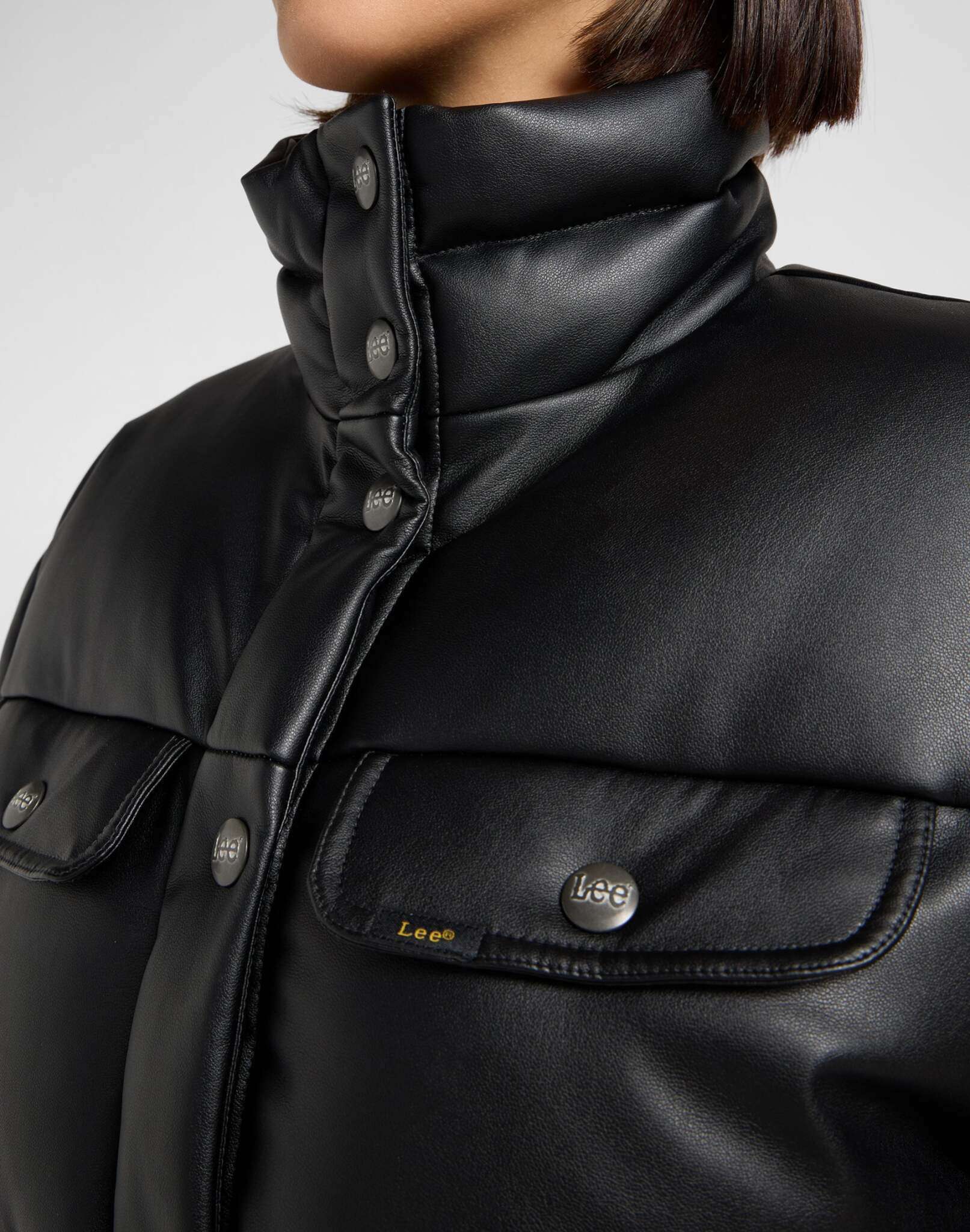 Rider Puffer Jacket in Unionall Black Jackets Lee