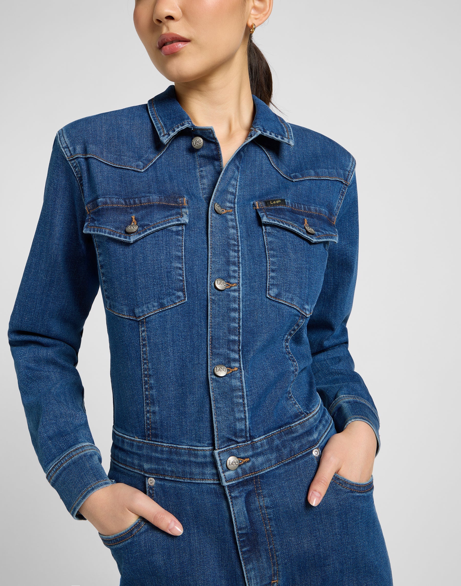 Western jumpsuit in Upstream Overall Lee