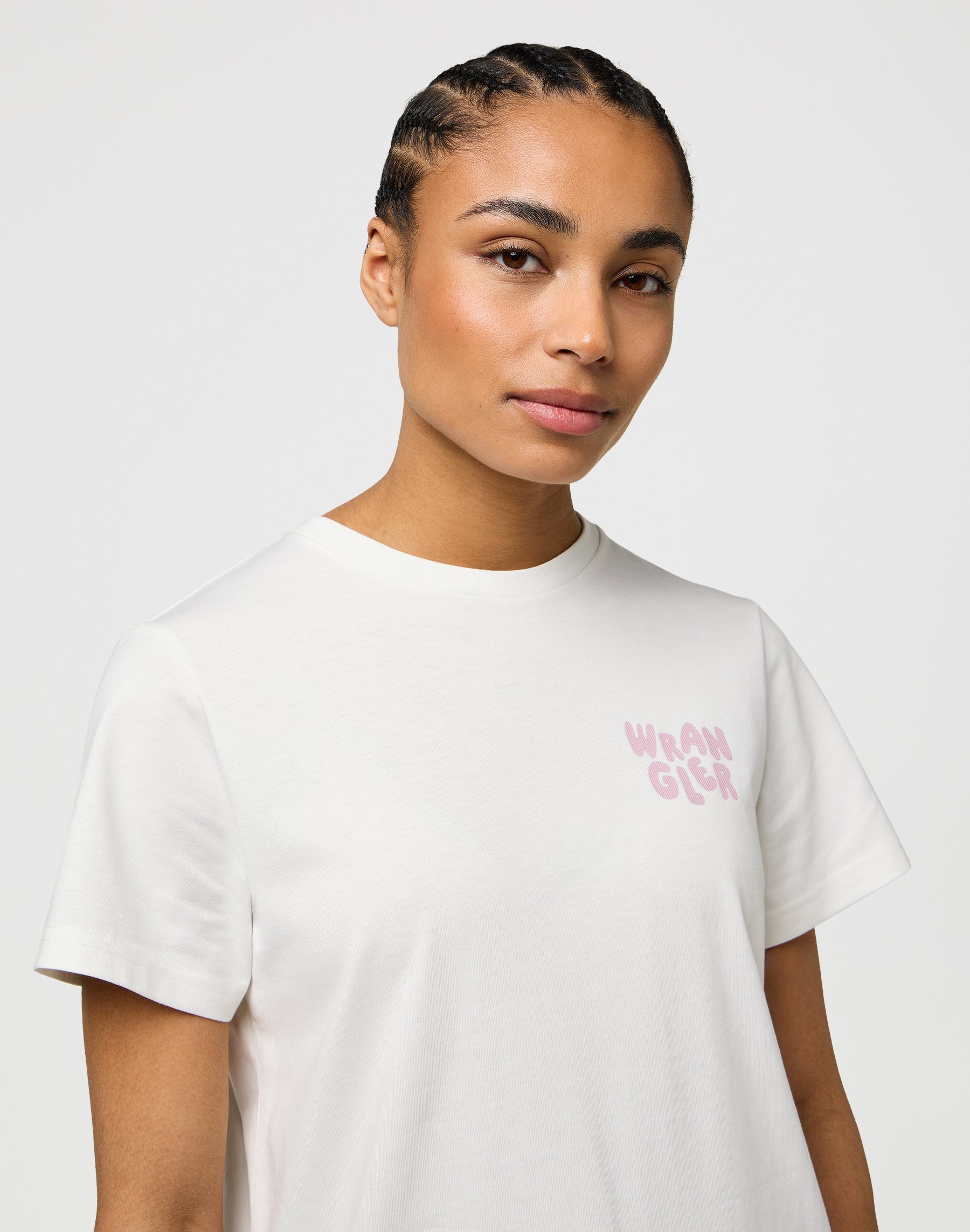 Sign Off Tee in Worn White T-Shirts Wrangler