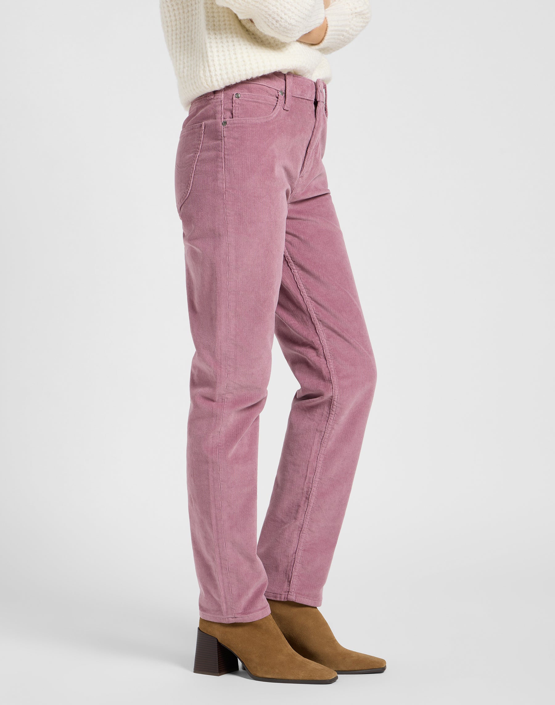 Carol in Plumberry pants Lee