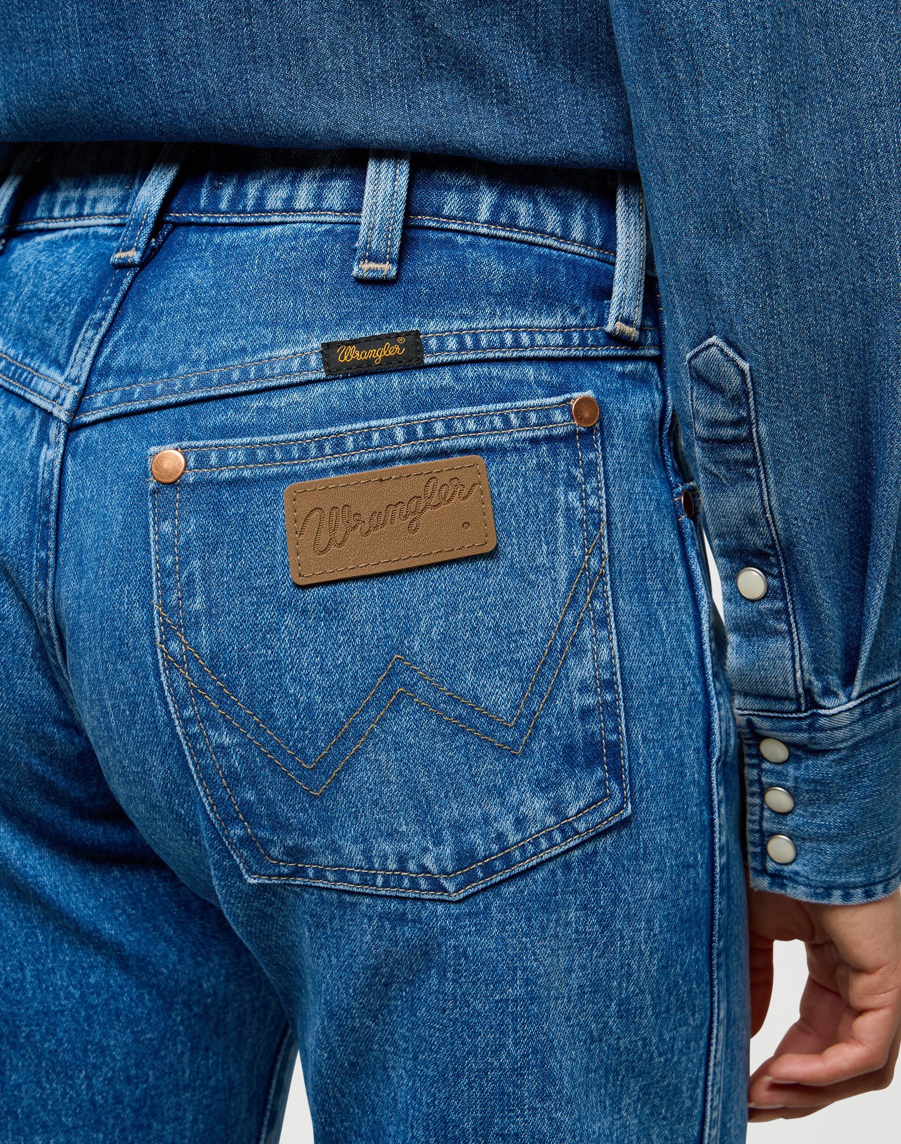 Low Rise Cowboy Jean in Lasso Lagoon Jeans Wrangler