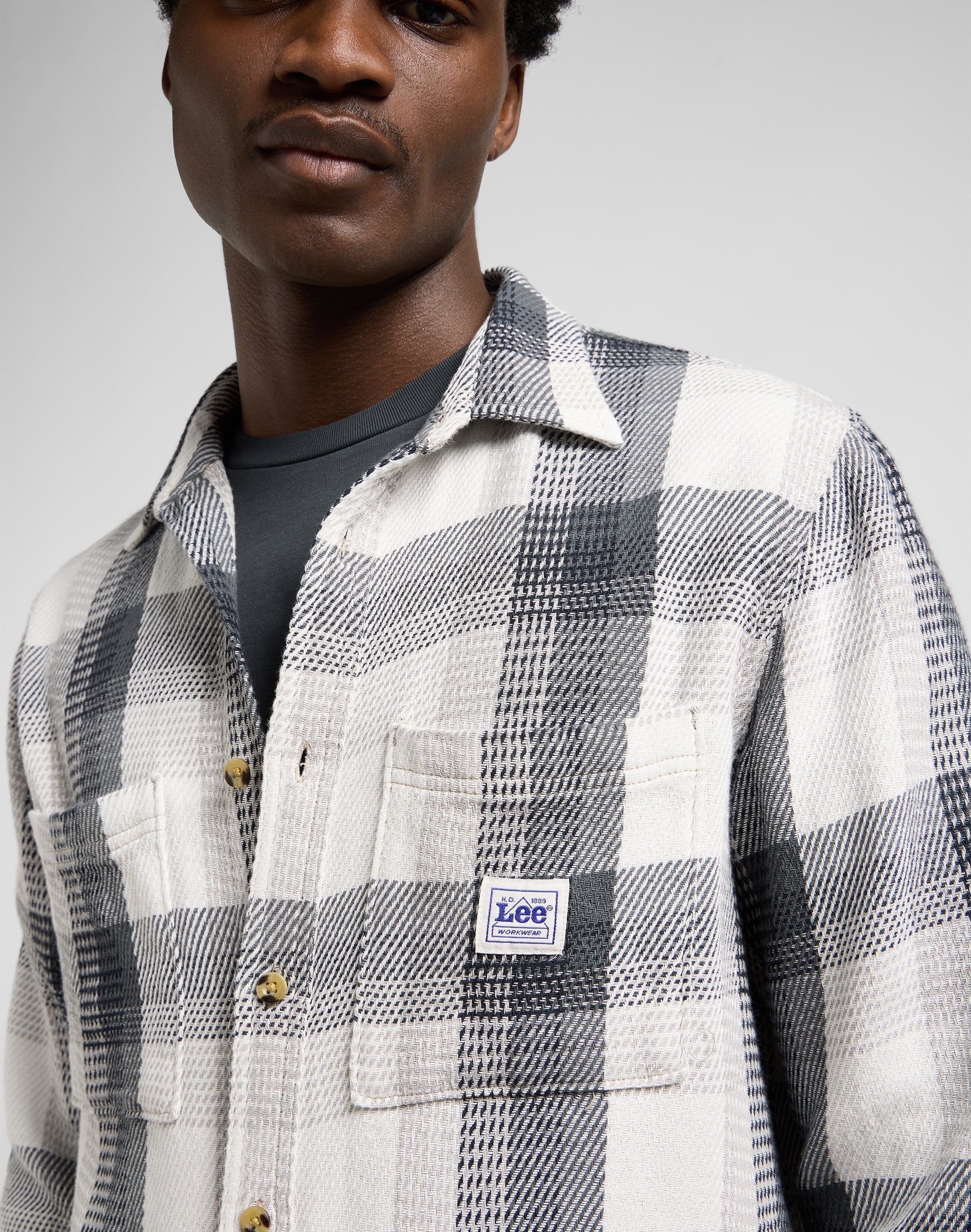 Workwear Shirt 2.0 in Rebel Navy Plaid Shirts Lee