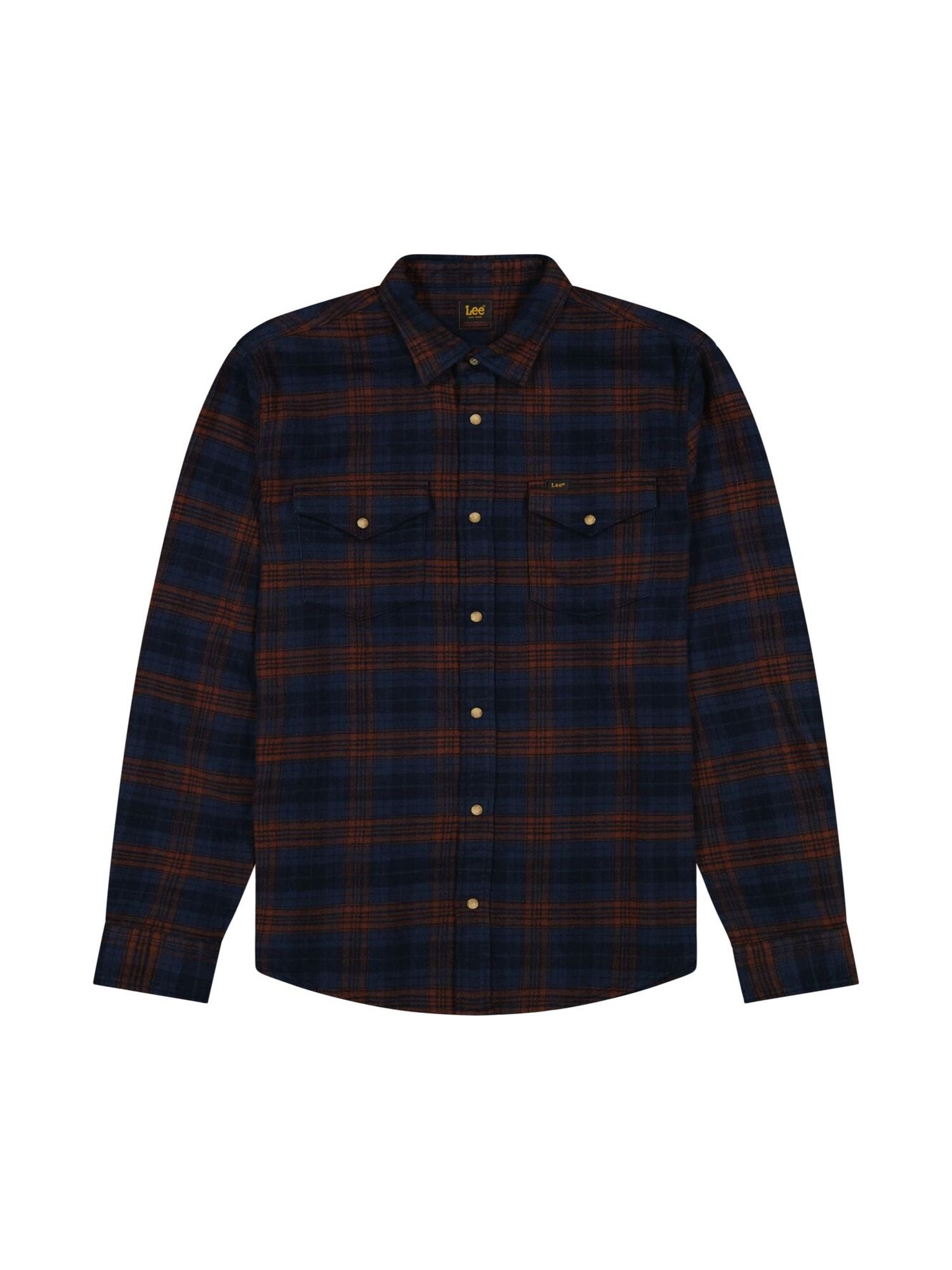 Clean Western Shirt in Luxe Rivet Navy