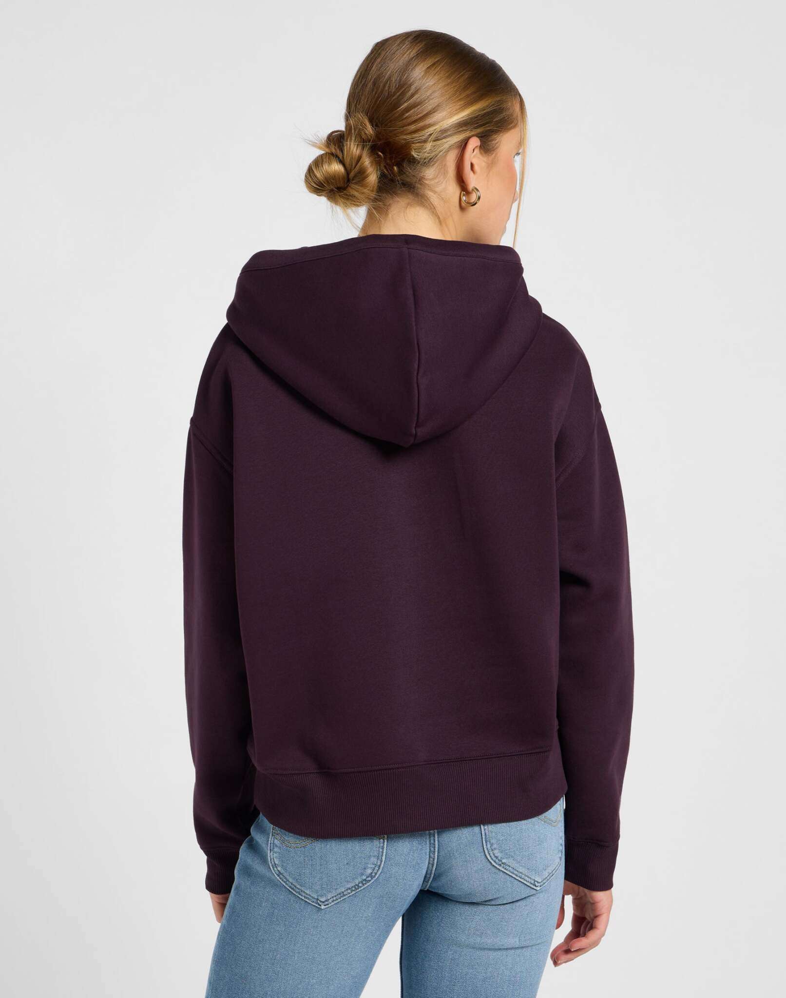 Essential Hoodie in Deep Wine Hoodie Lee