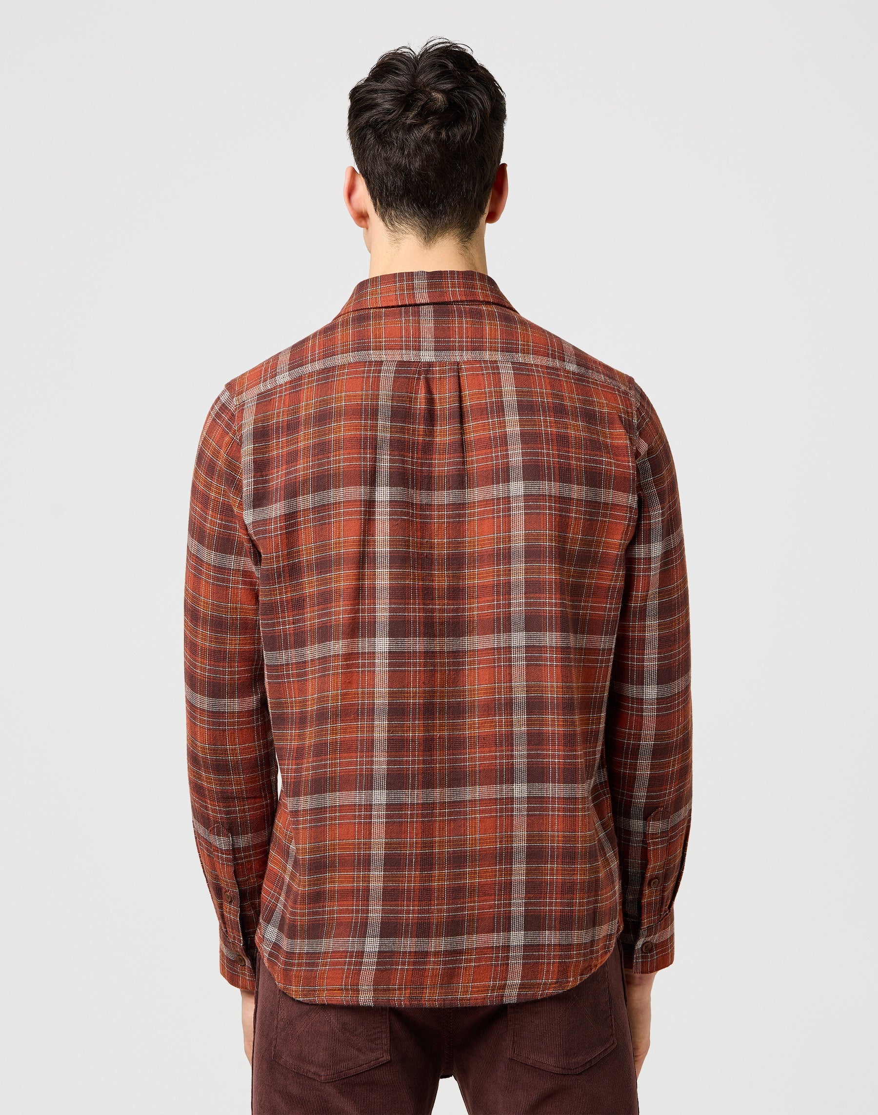 1 Pkt Flannel Shirt in Fired Brick Shirts Wrangler