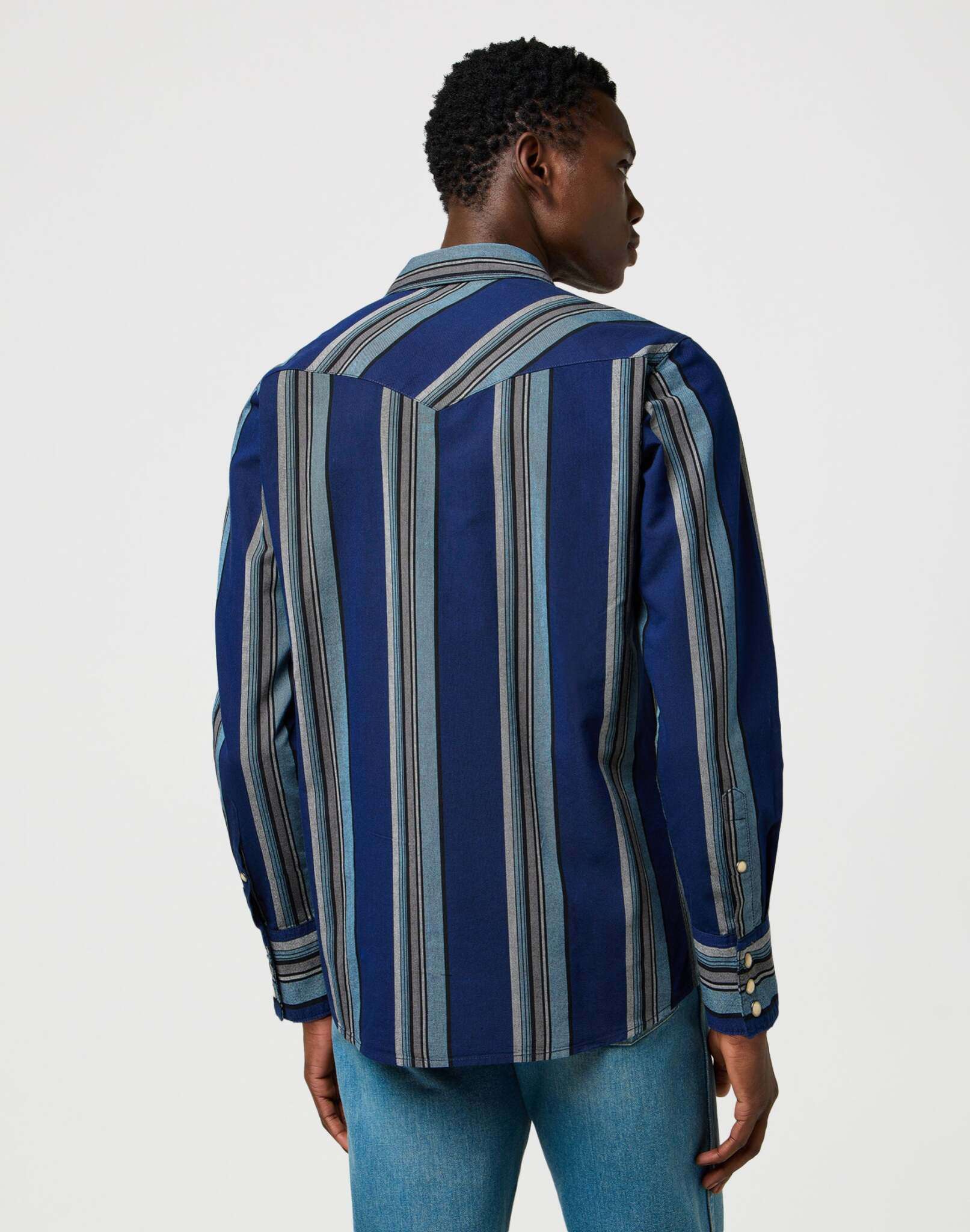 Western Indigo Shirt in Vintage Blue Shirts Wrangler