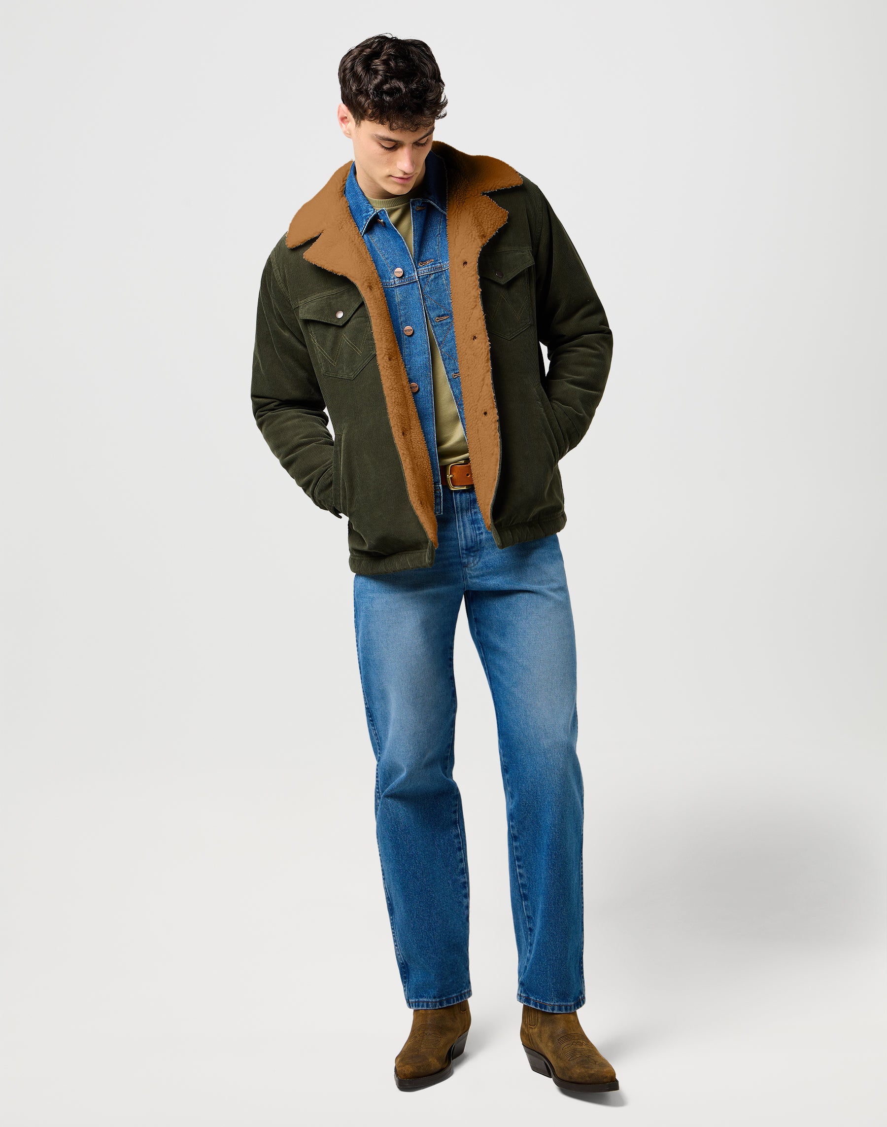 Wrange Coat in Forest Night Jackets Wrangler