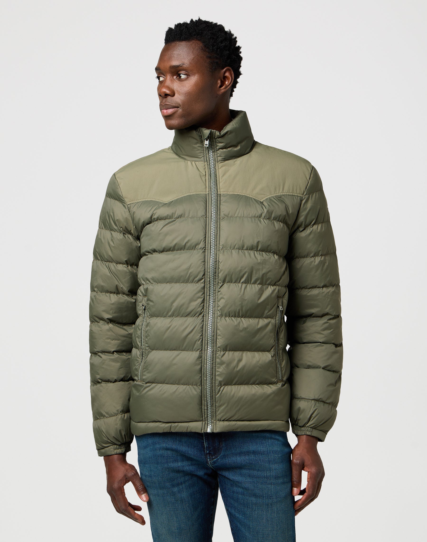 Packable Puffer in Dusty Olive Jackets Wrangler