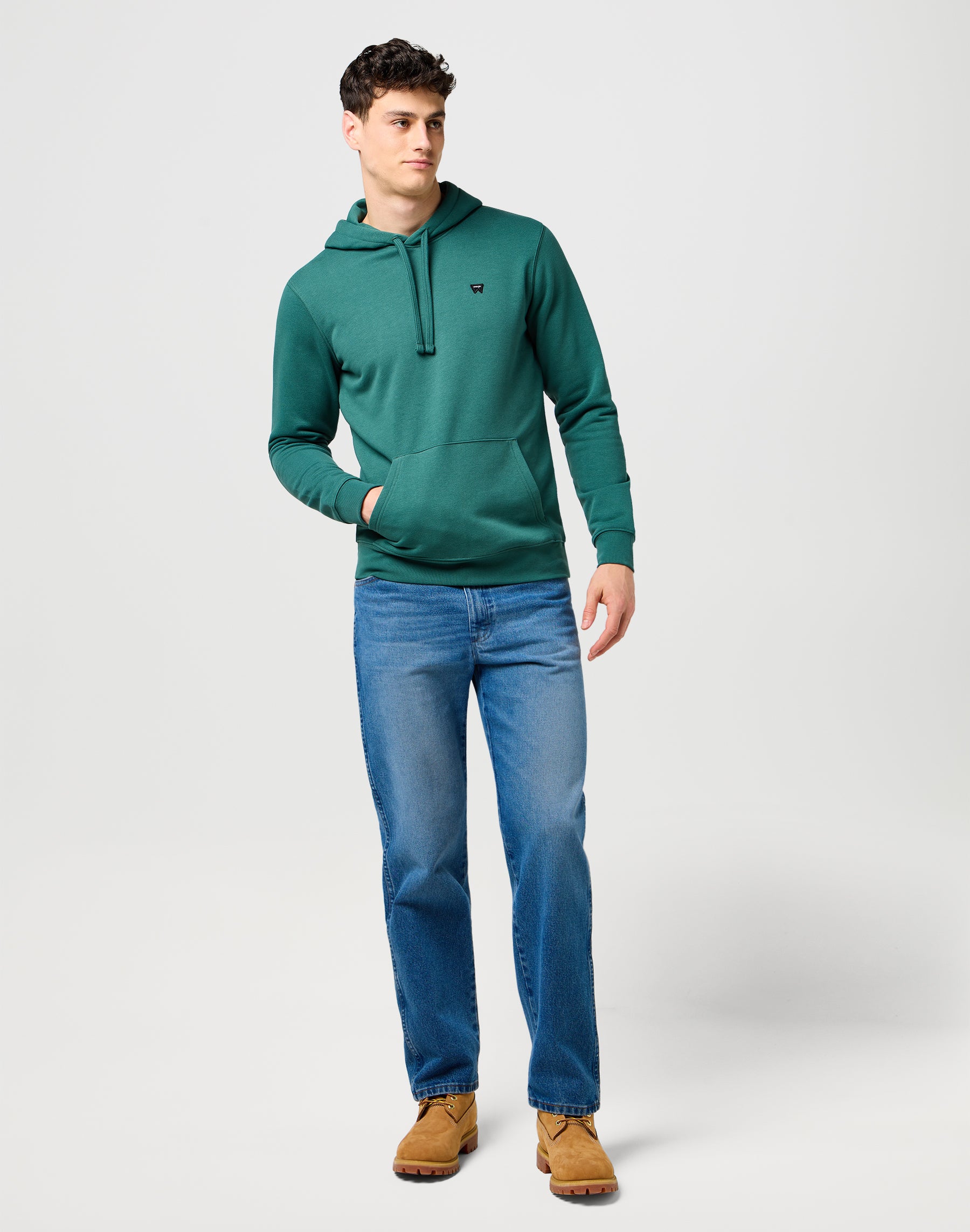 Sign Off Hoodie in Bistro Green Wrangler hoodie