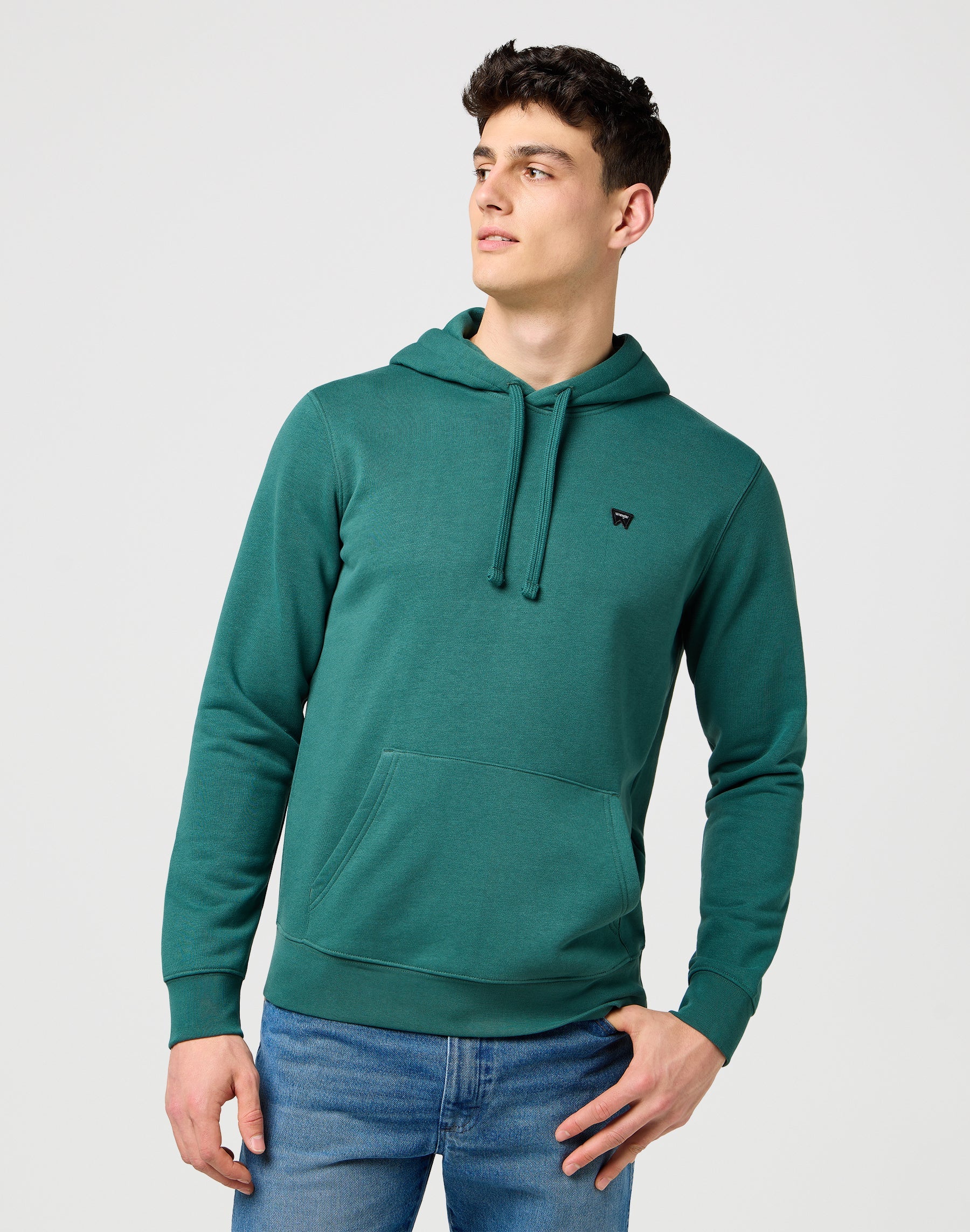 Sign Off Hoodie in Bistro Green Wrangler hoodie