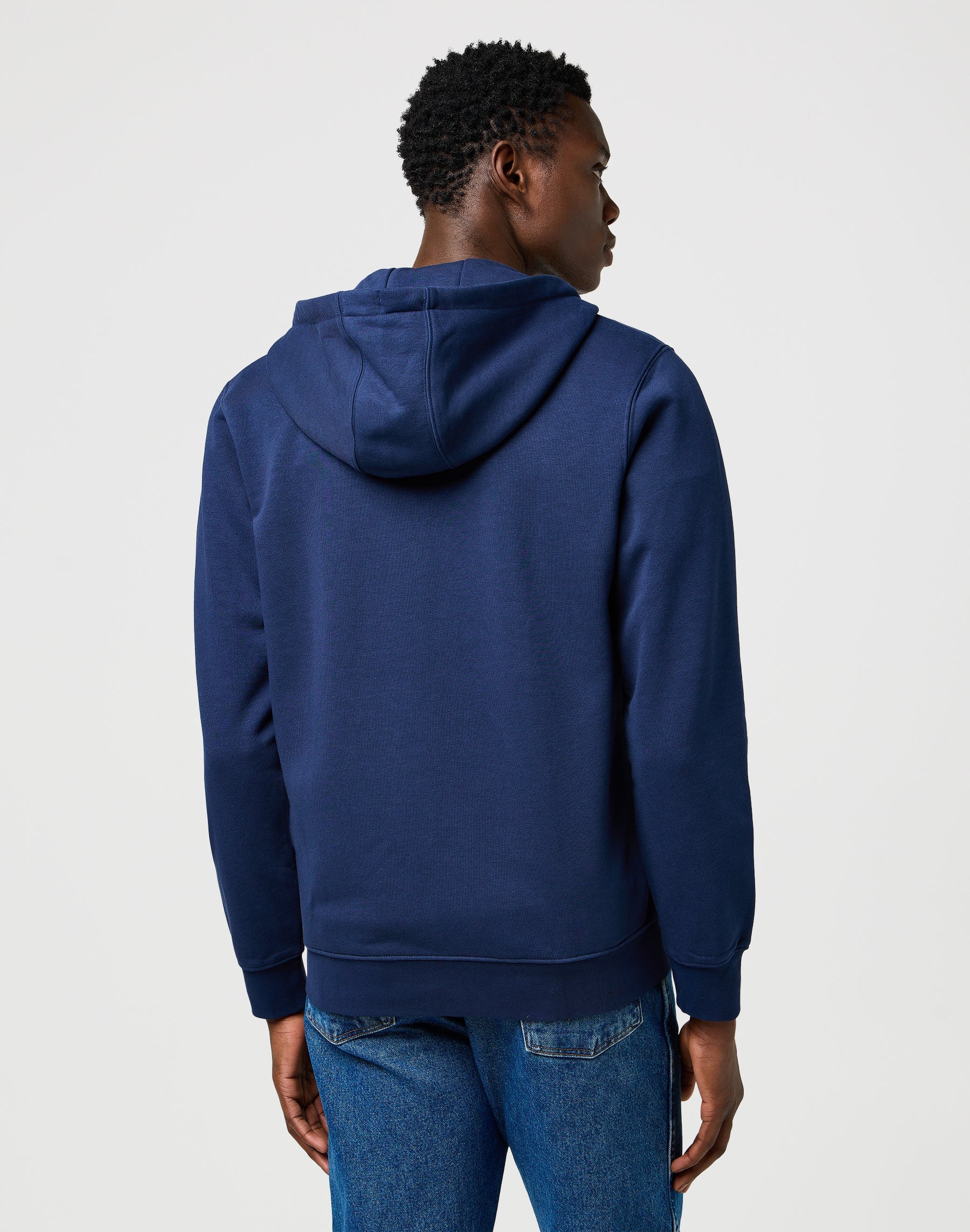 Graphic Zip Hoodie in Navy Sweat Jackets Wrangler