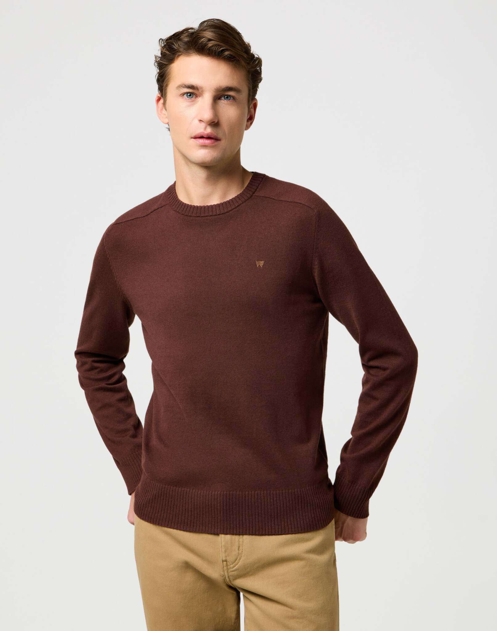 Knit Sweater in Mahogany Sweater Wrangler