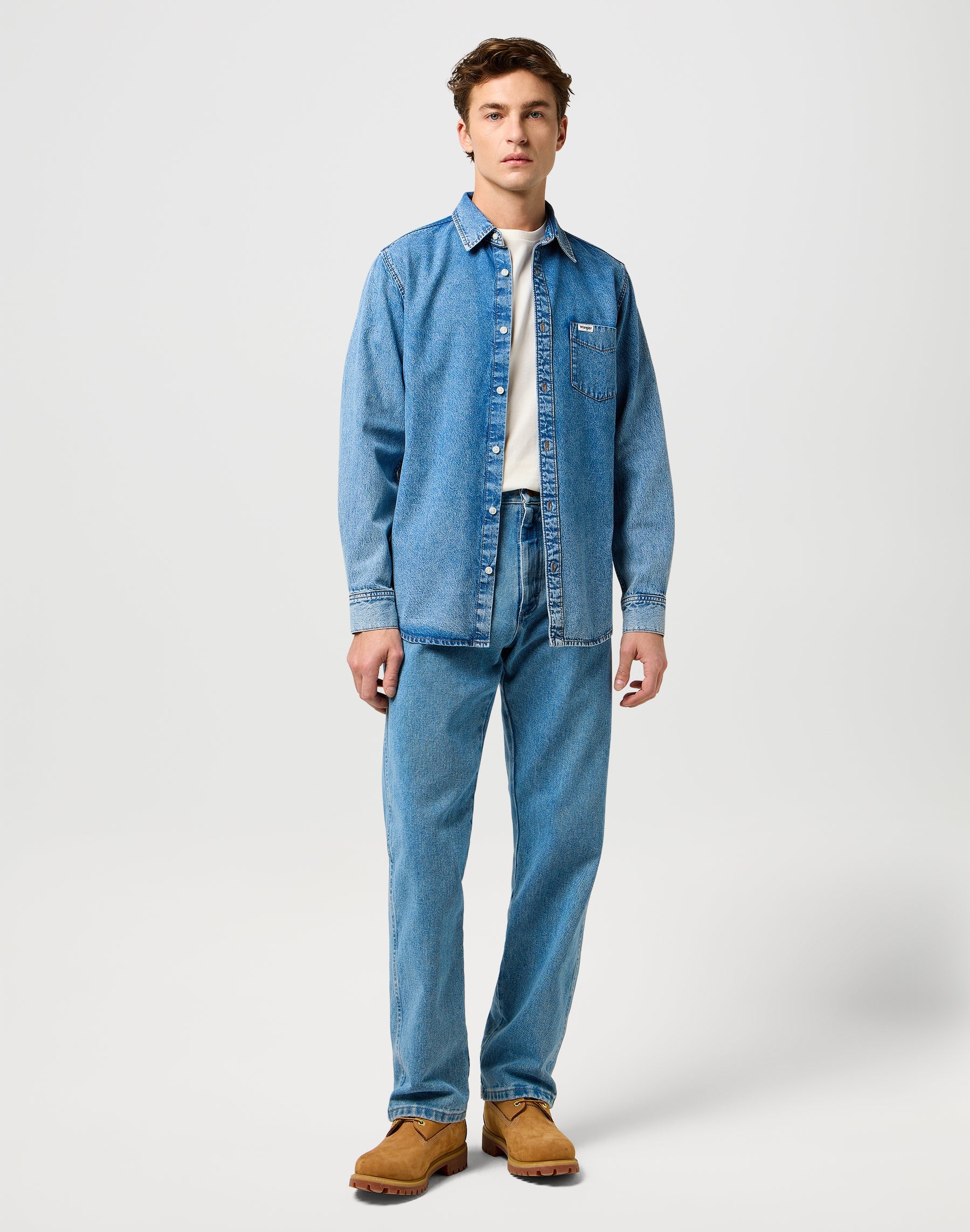 1 Pkt Shirt in Indigo Valley Shirts Wrangler