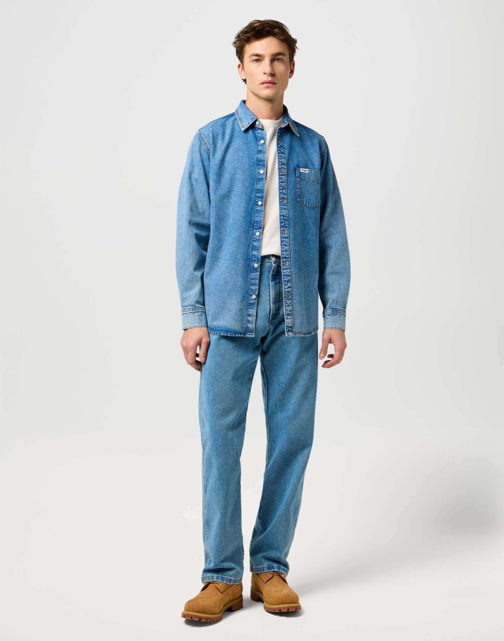 1 Pkt Shirt in Indigo Valley Shirts Wrangler