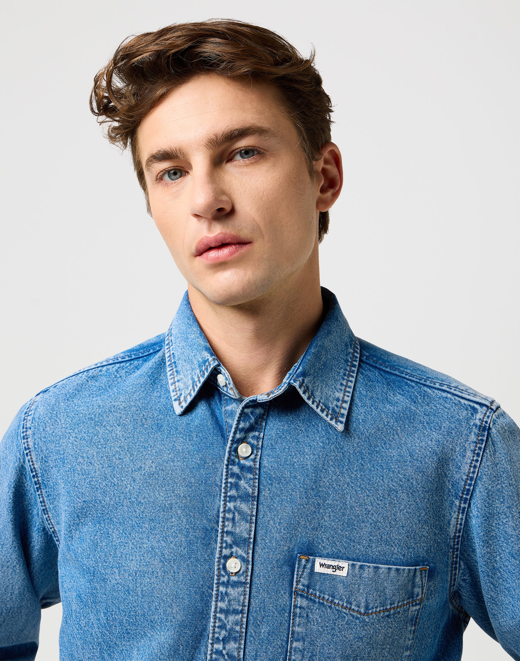 1 Pkt Shirt in Indigo Valley Shirts Wrangler