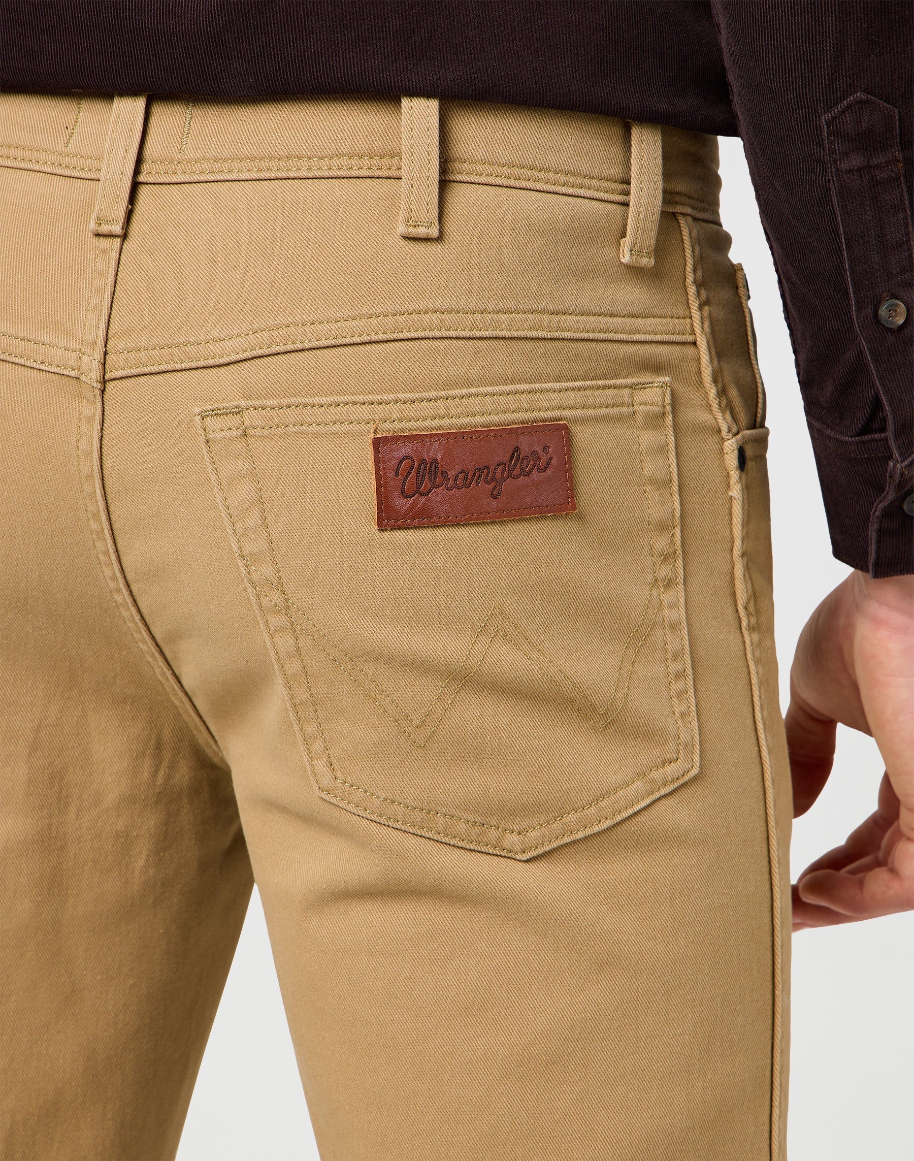 Texas in Tigers Eye pants Wrangler