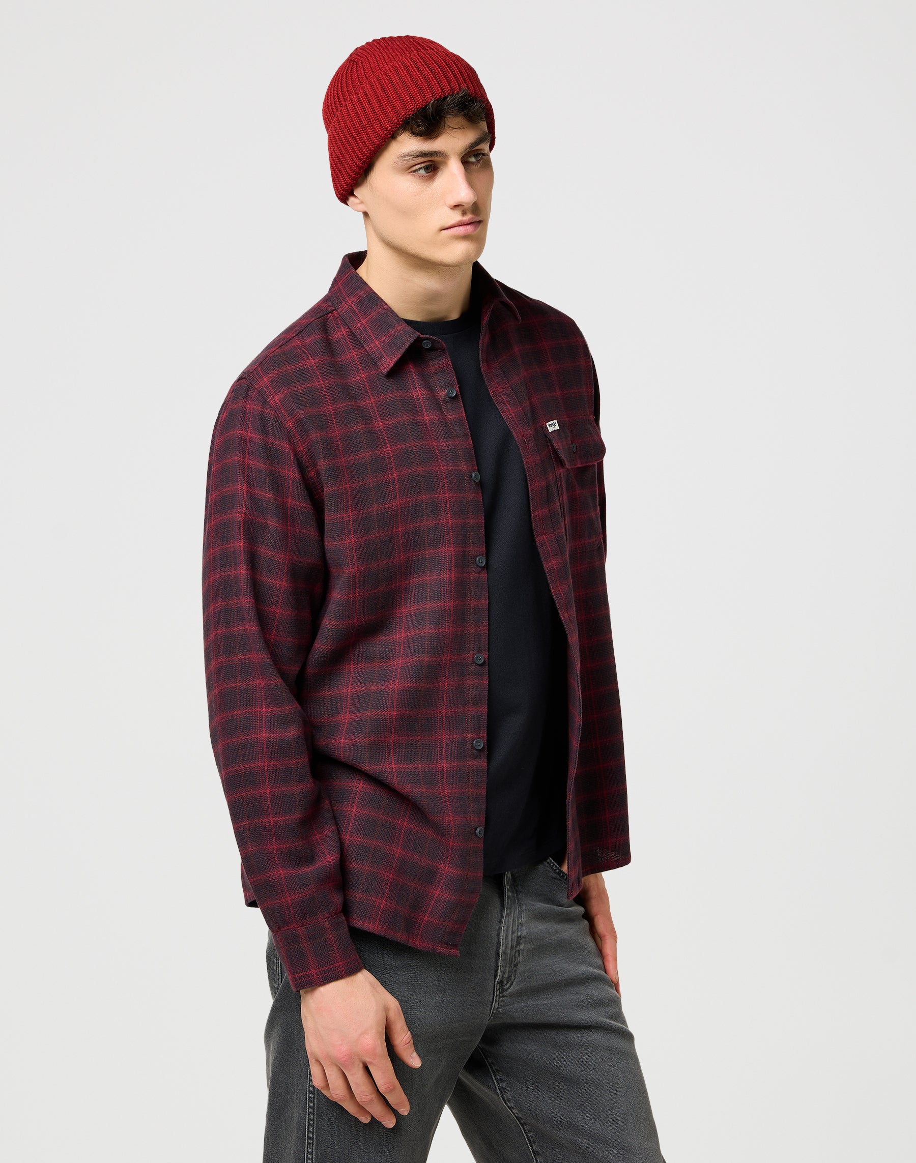 Sign Off Beanie in Fired Brick Caps Wrangler