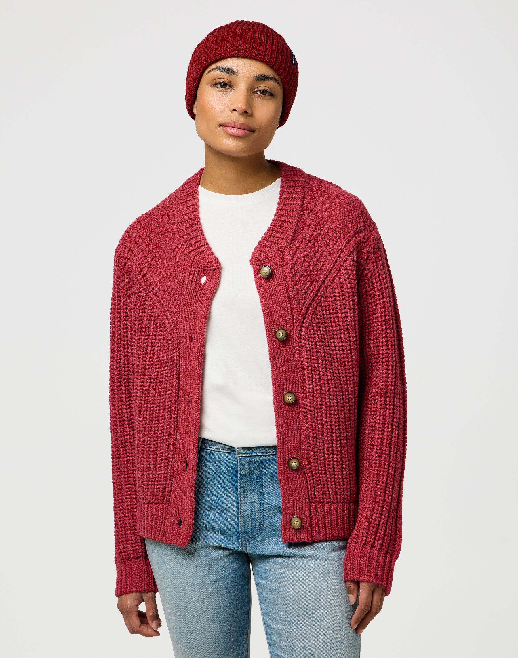 Sign Off Beanie in Fired Brick Caps Wrangler