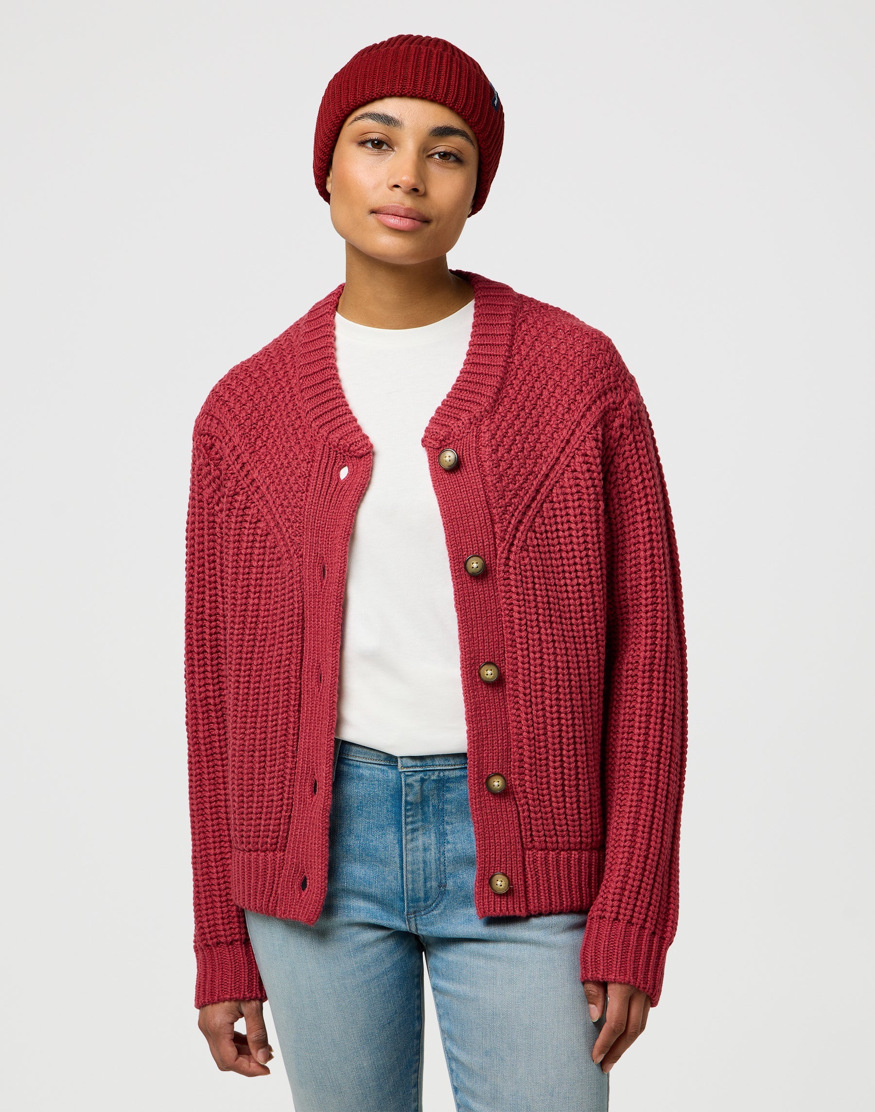 Sign Off Beanie in Fired Brick Caps Wrangler