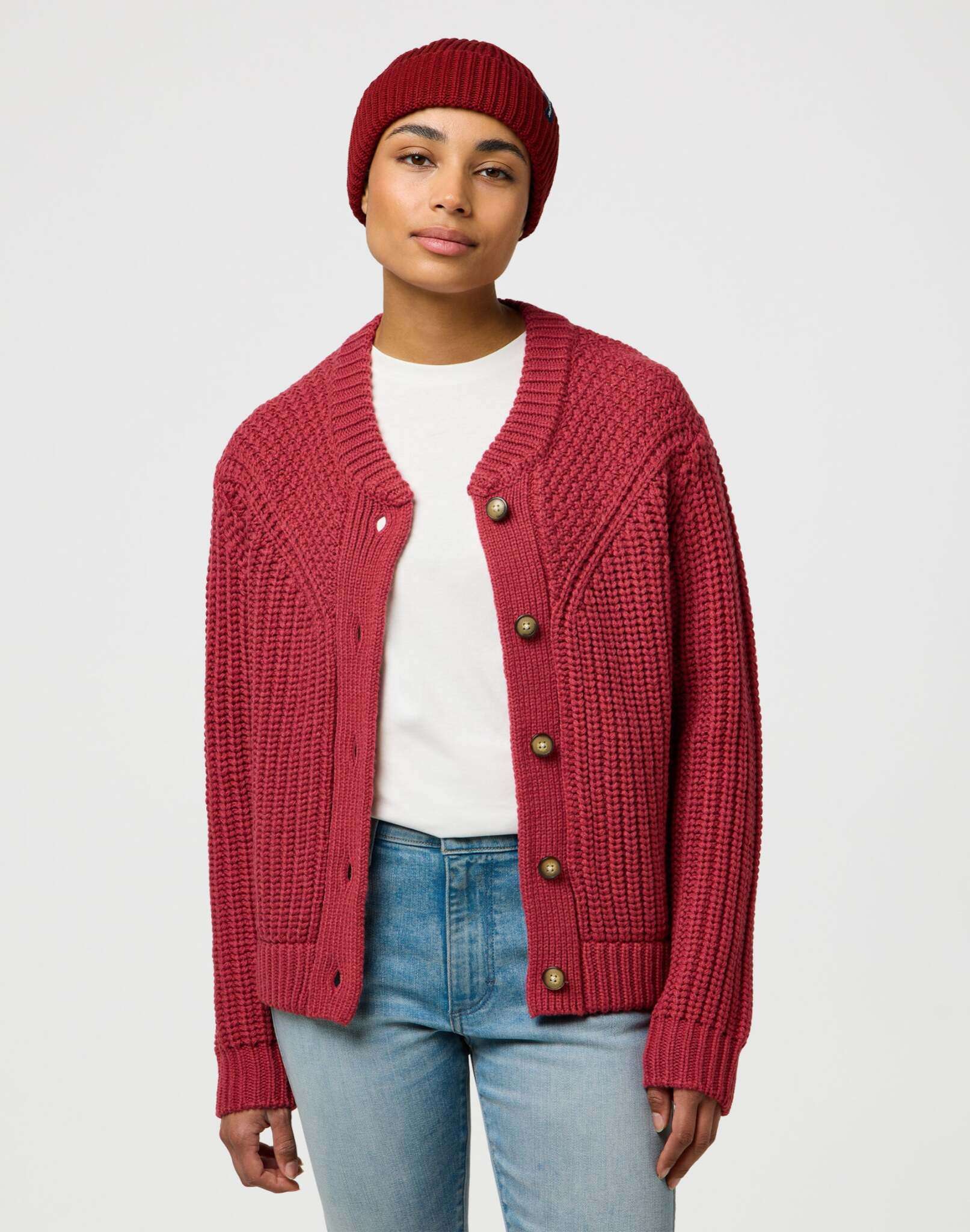 Sign Off Beanie in Fired Brick Caps Wrangler