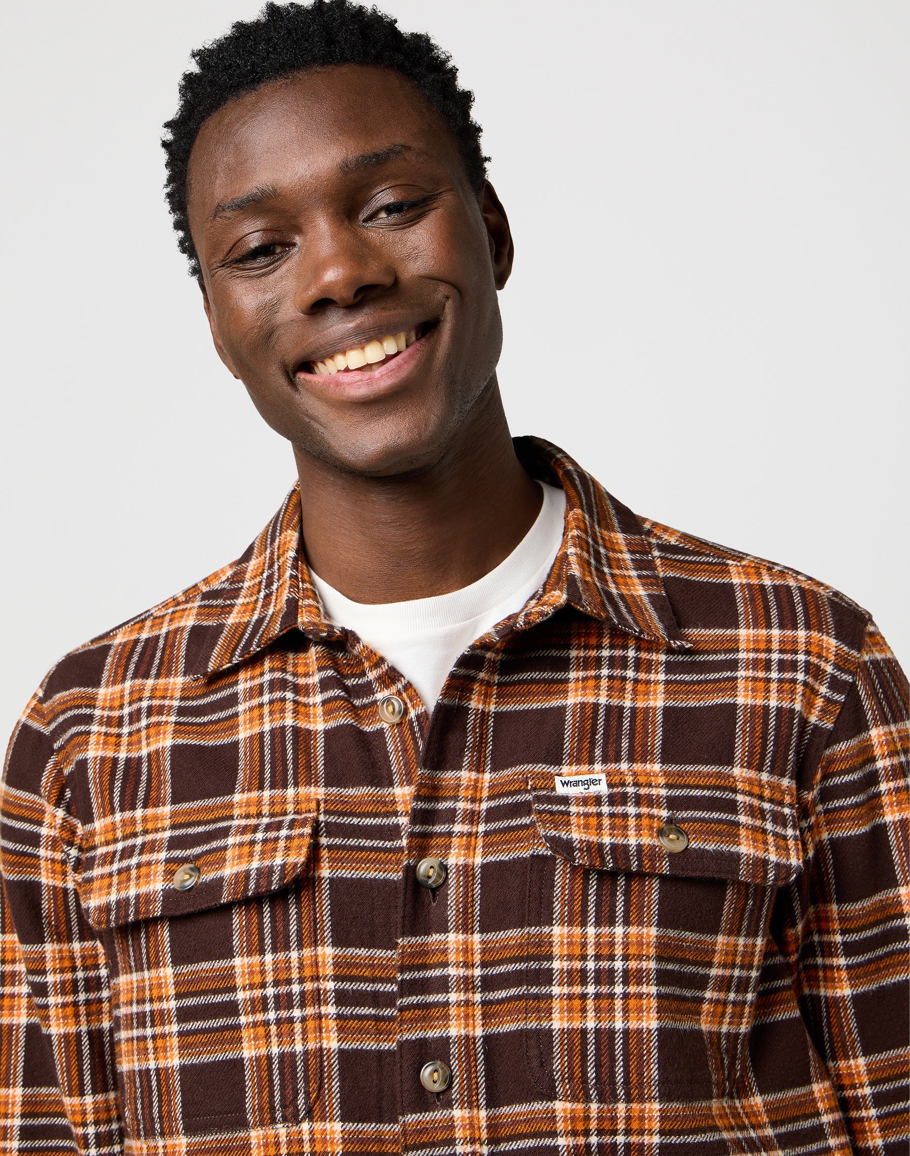 Overshirt in Deep Brown Shirts Wrangler